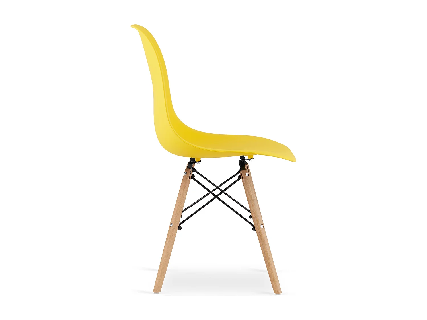 Chaise Valora OSAKA jaune, design ergonomique pour salon