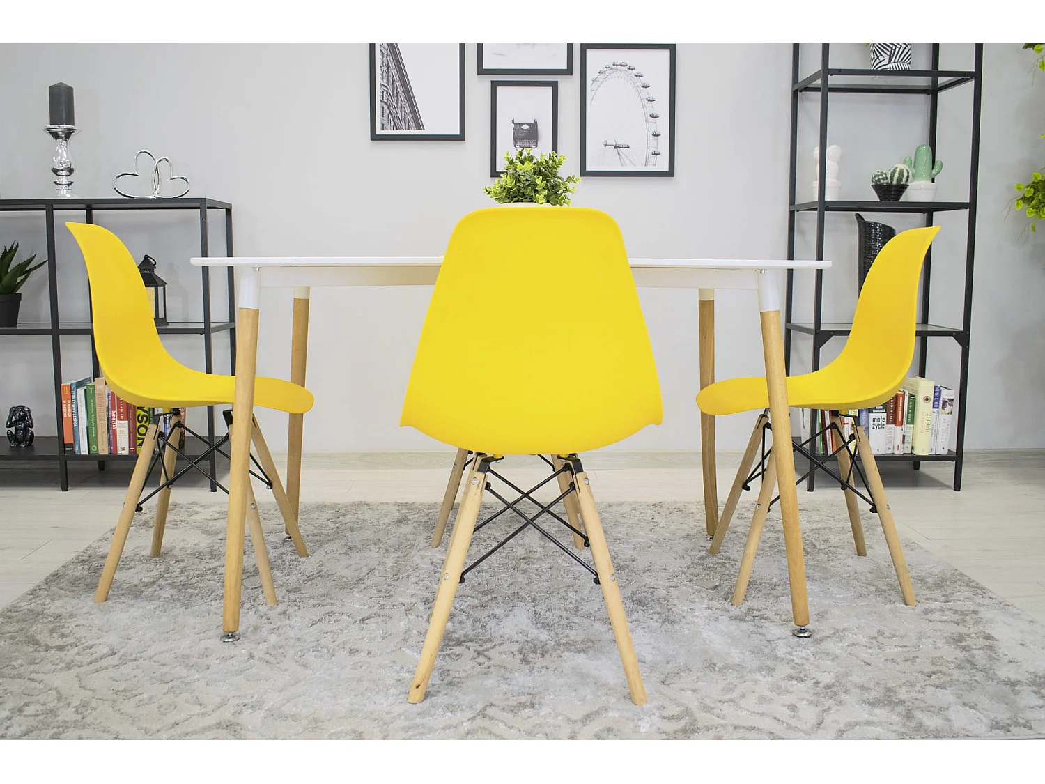 Chaise Valora OSAKA jaune, design ergonomique pour salon