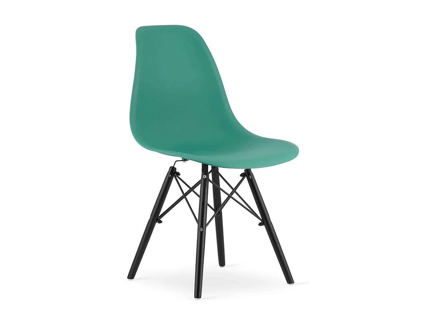 Valora OSAKA Cadeira Verde com Pernas Pretas, Design Ergonômico x4