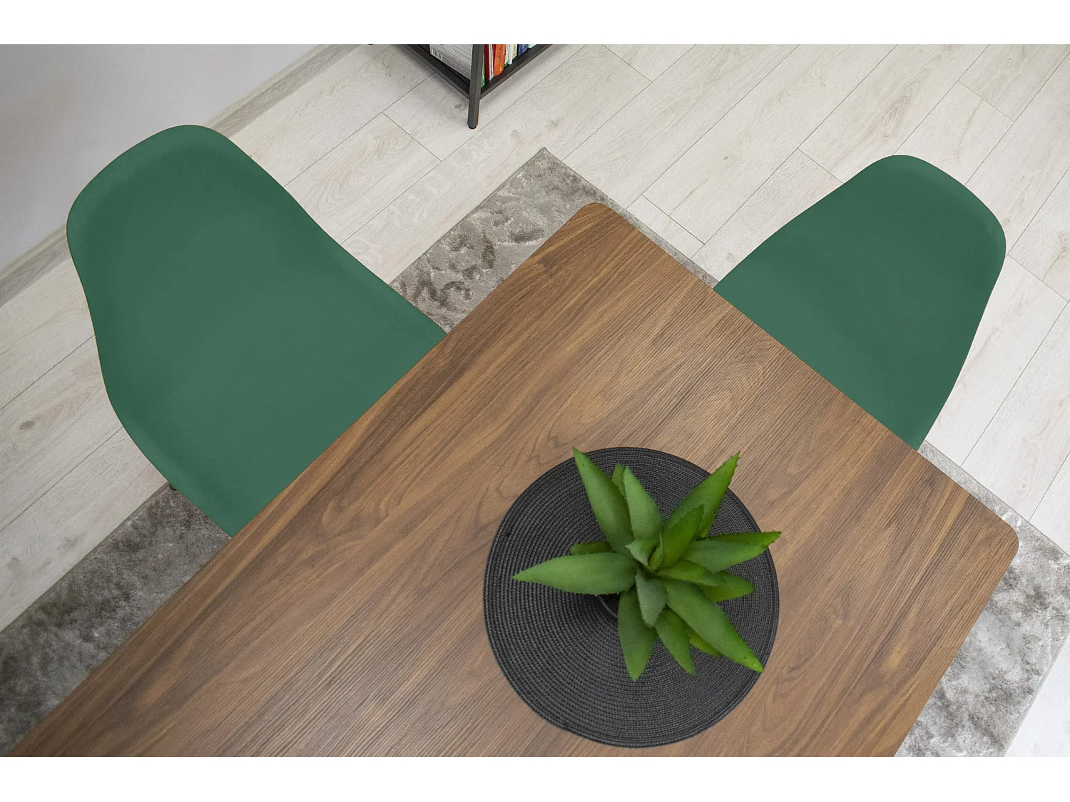 Valora OSAKA Cadeira Verde com Pernas Pretas, Design Ergonômico x4