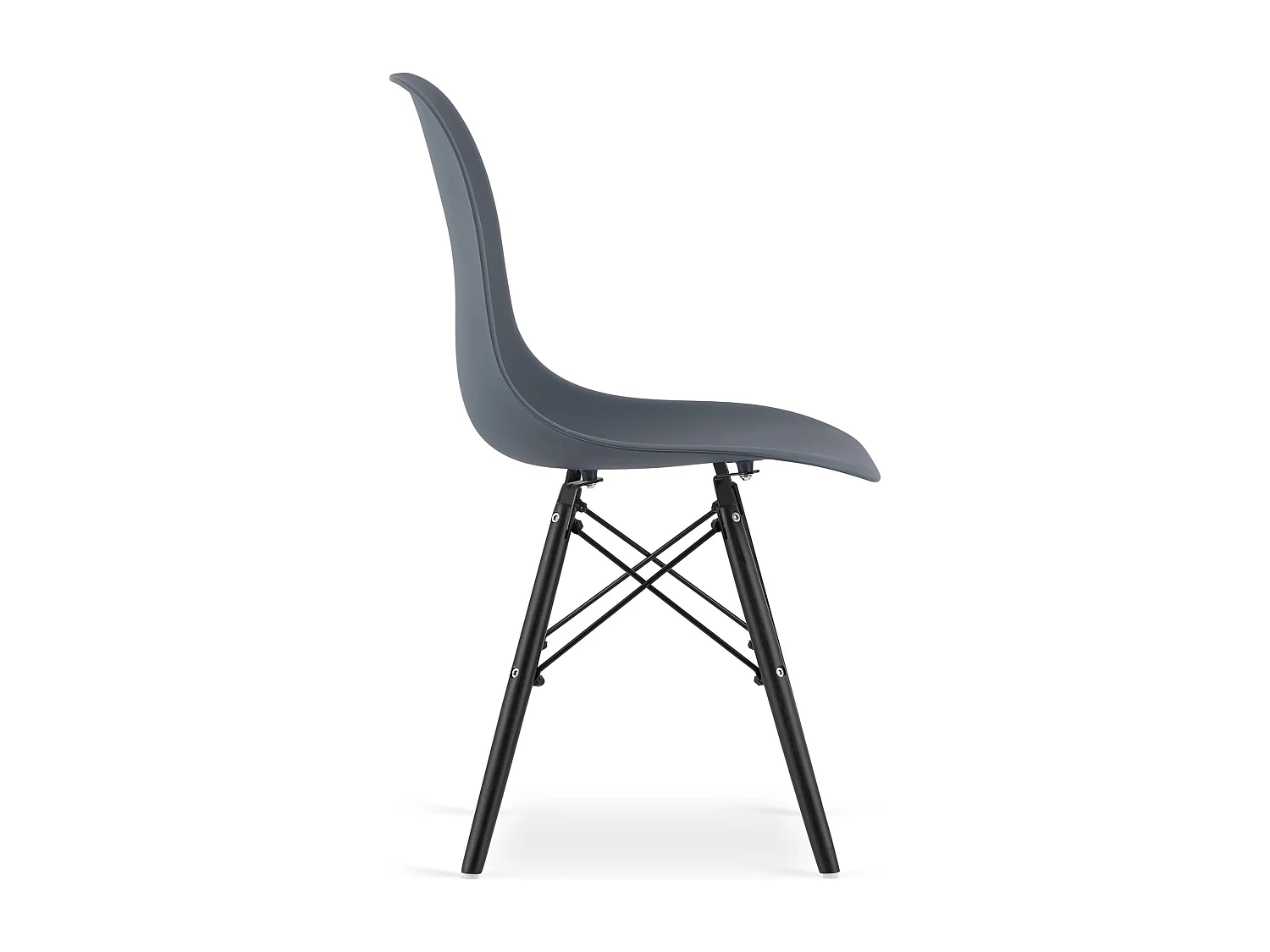 Chaise Valora OSAKA, pieds noirs ardoise, pour salon x3