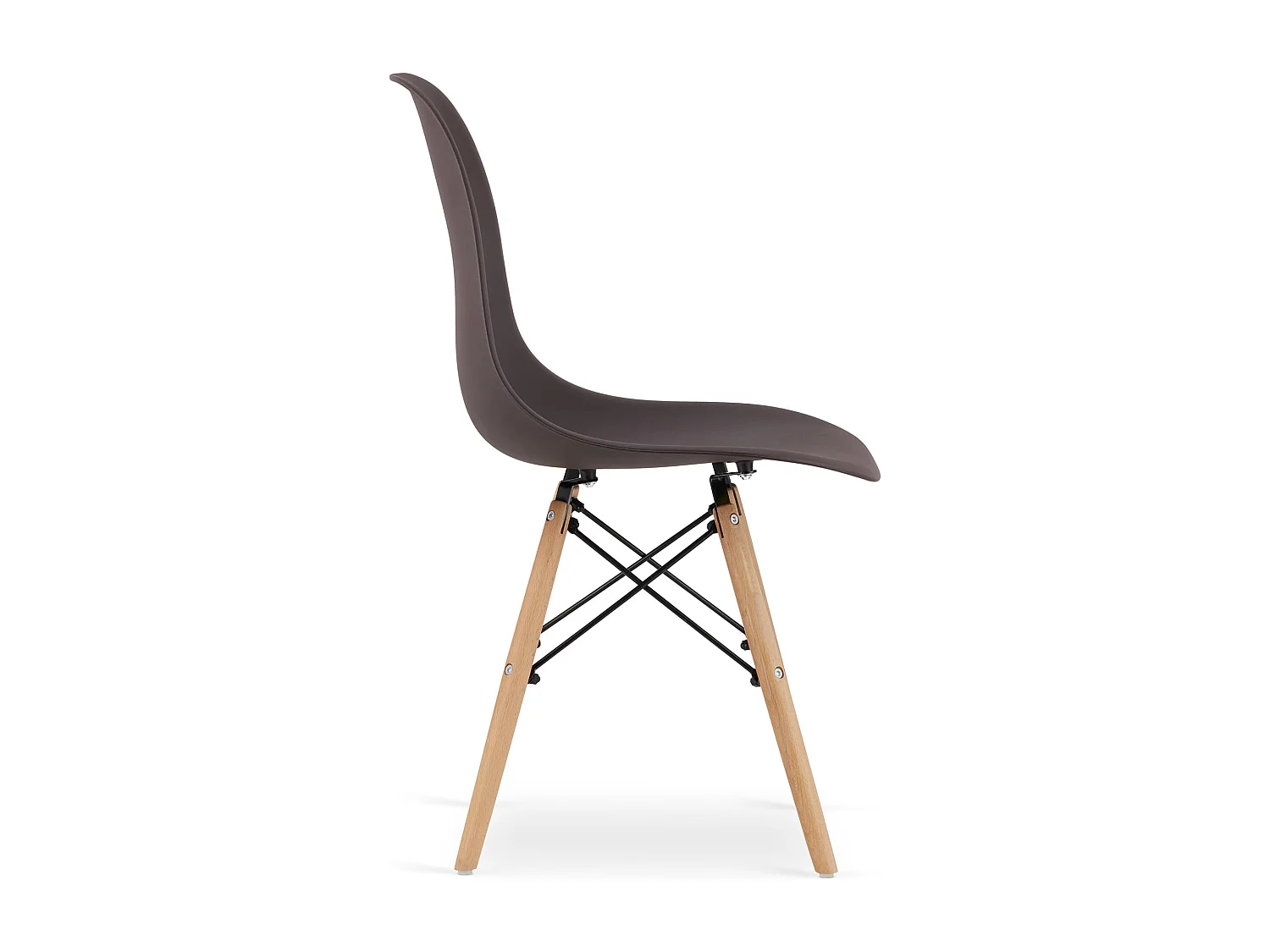 Chaise Valora OSAKA couleur café, pieds naturels, pour salon x2