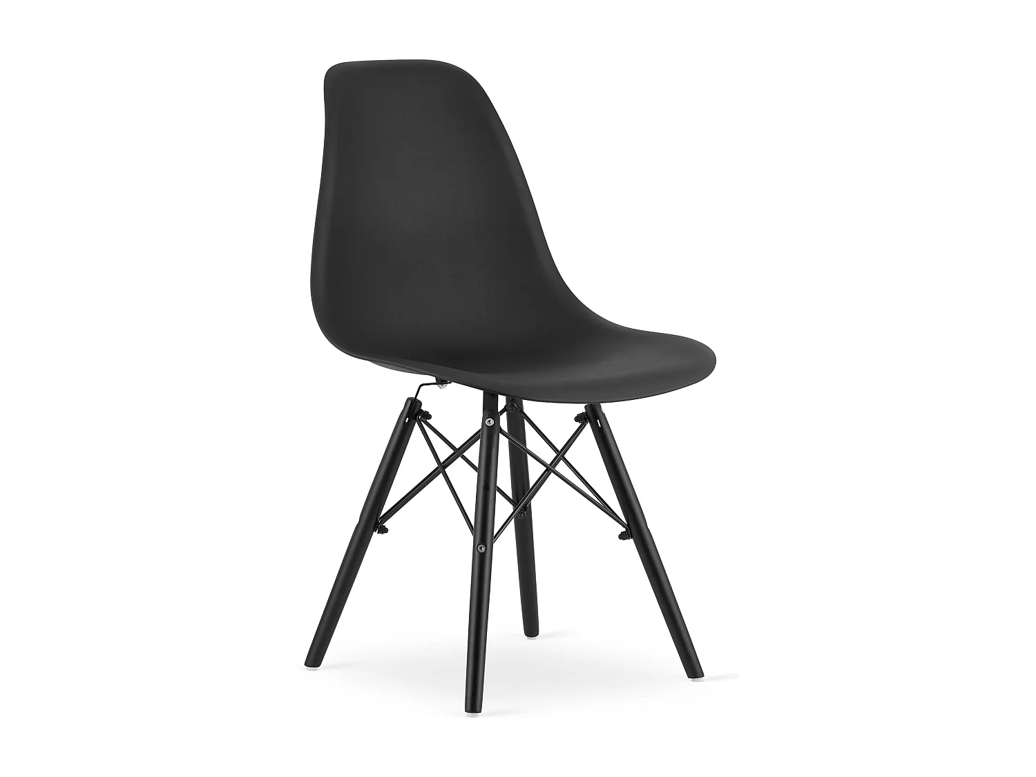 Valora OSAKA Stuhl, schwarze Holzbeine, ergonomisches Design, 2 Stück