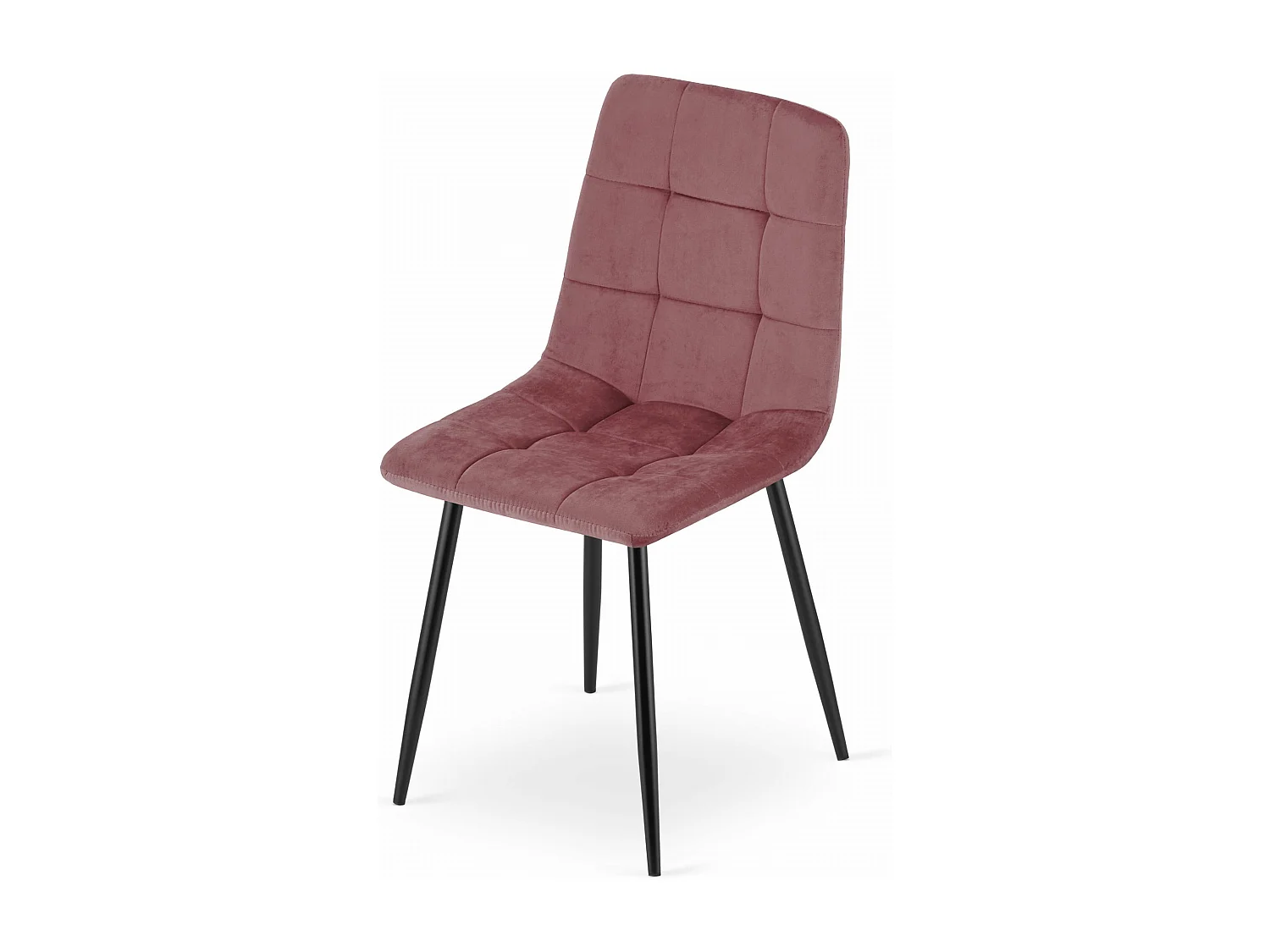 Valora PYRA Fauteuil en velours rose avec pieds noirs pour salon x3