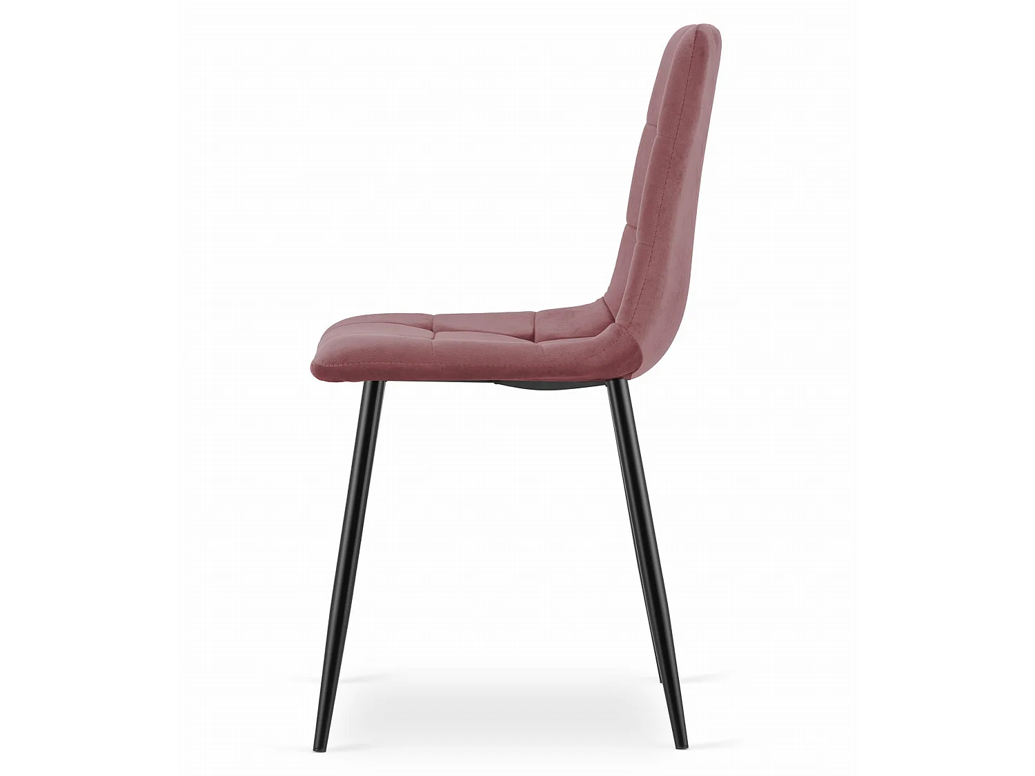 Valora PYRA Fauteuil en velours rose avec pieds noirs pour salon x3