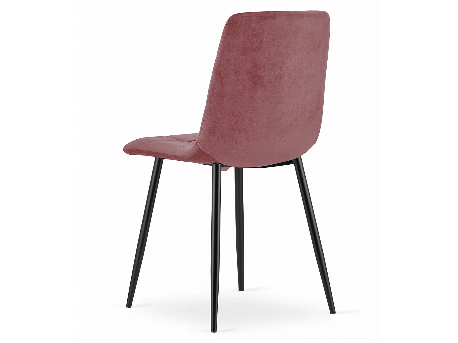Valora PYRA Fauteuil en velours rose avec pieds noirs pour salon x3