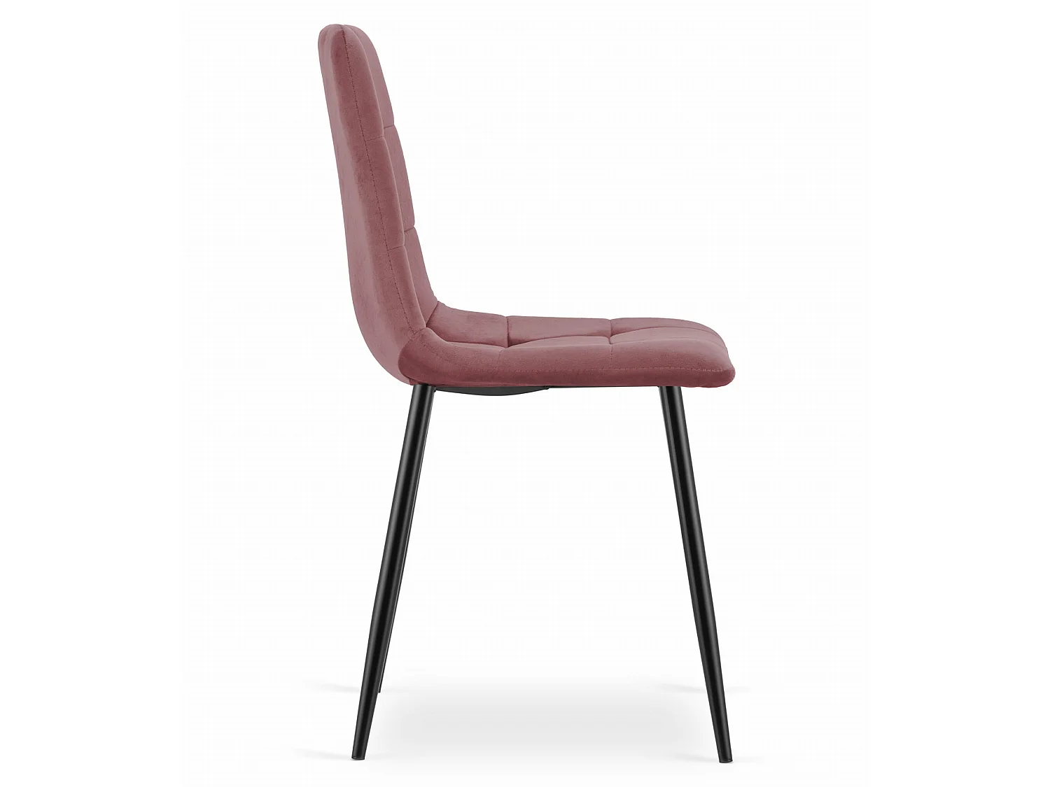 Valora PYRA Fauteuil en velours rose avec pieds noirs pour salon x3