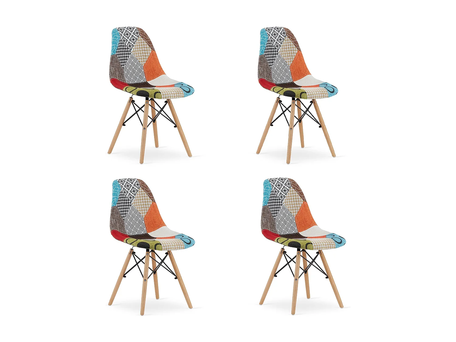 Chaise Valora SEUL, modèle 02, pieds naturels x4