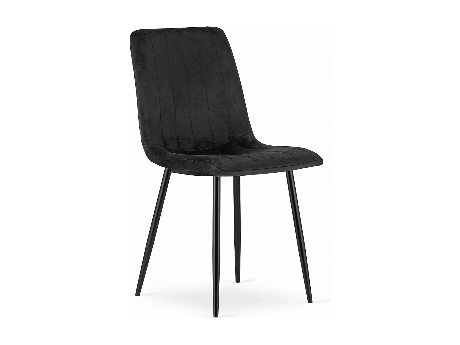 Fauteuil Valora JEWA en velours noir, design ergonomique pour salon (x2)