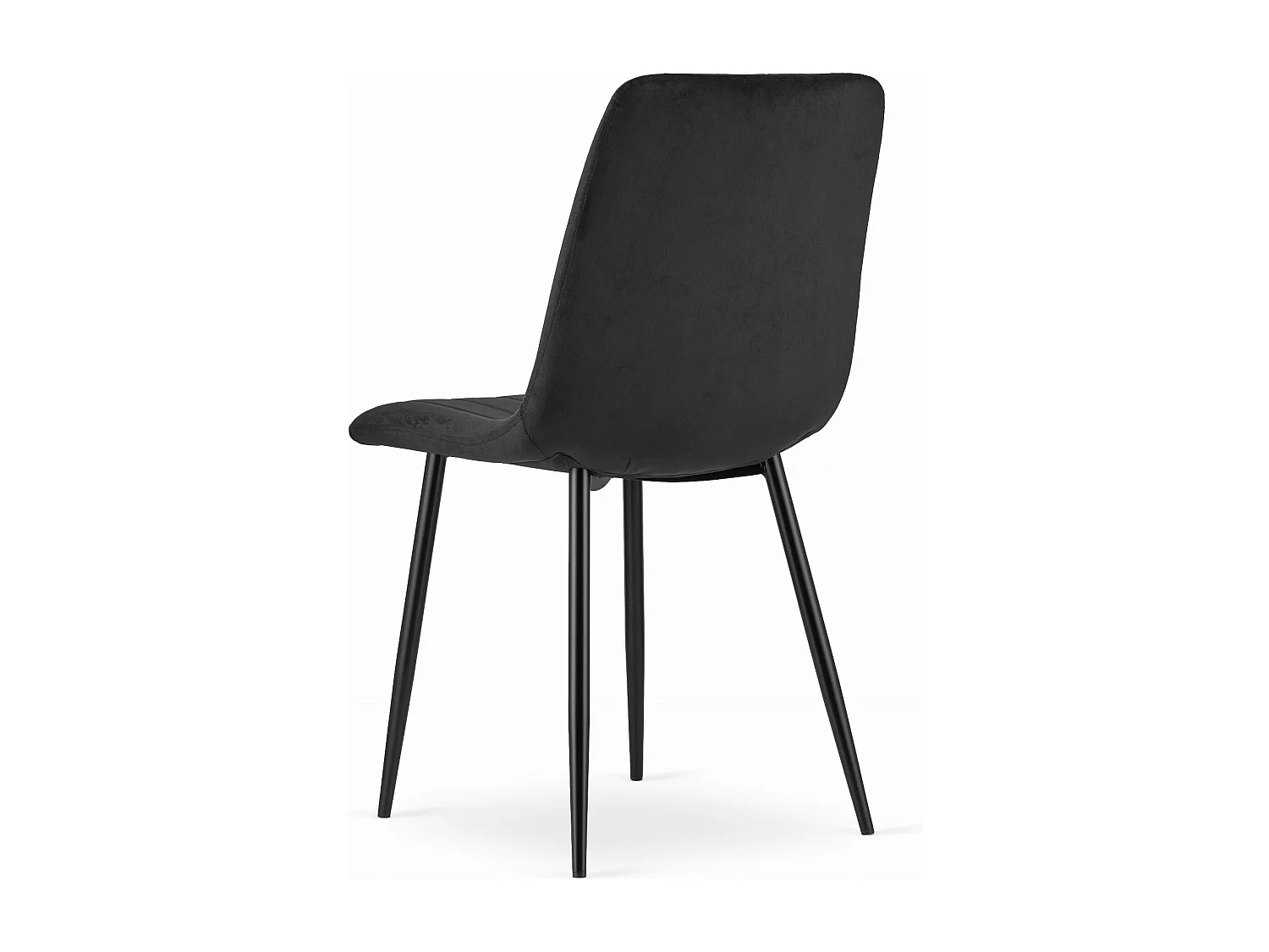 Fauteuil Valora JEWA en velours noir, design ergonomique pour salon (x2)