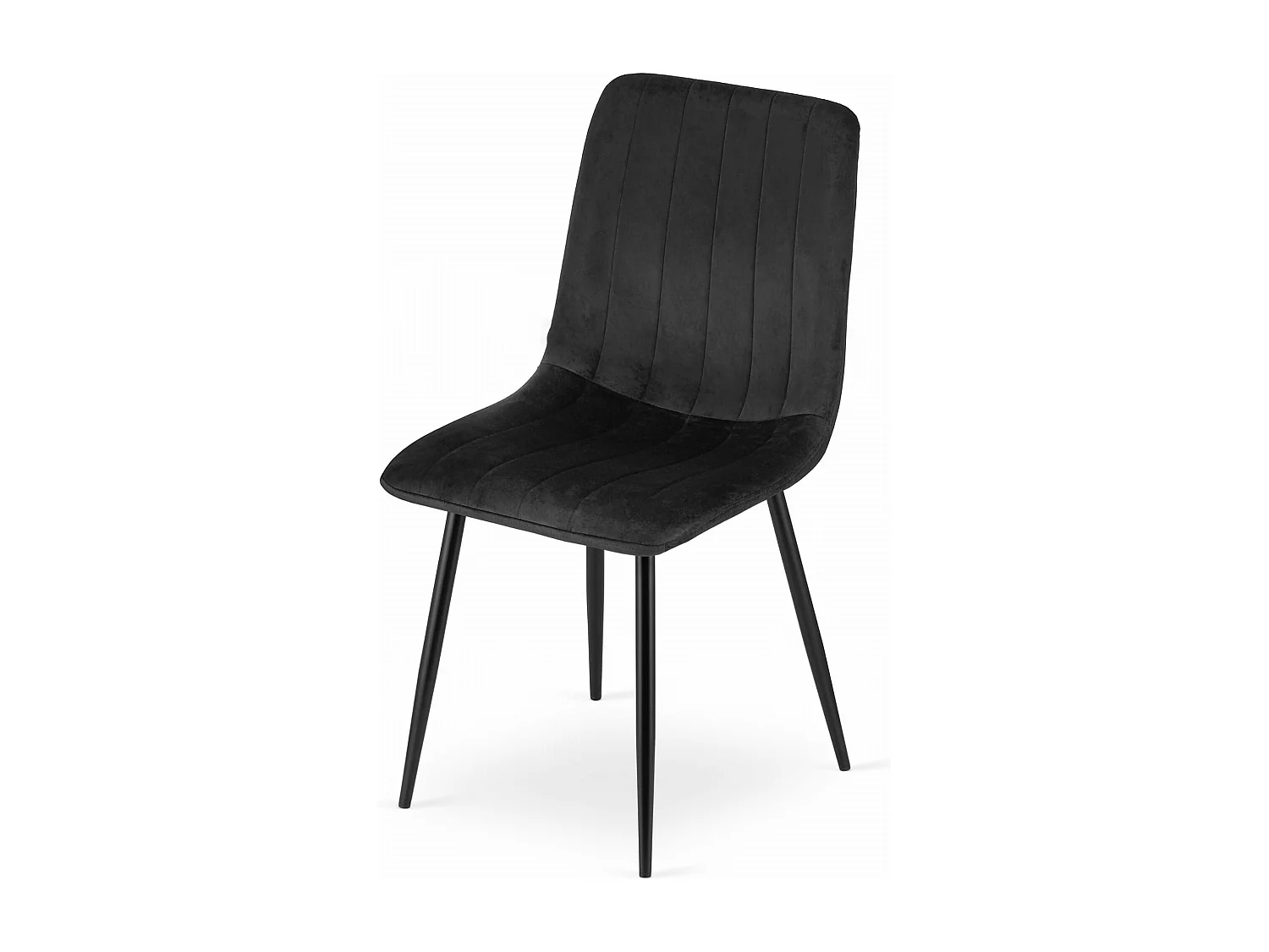 Fauteuil Valora JEWA en velours noir, design ergonomique pour salon (x2)