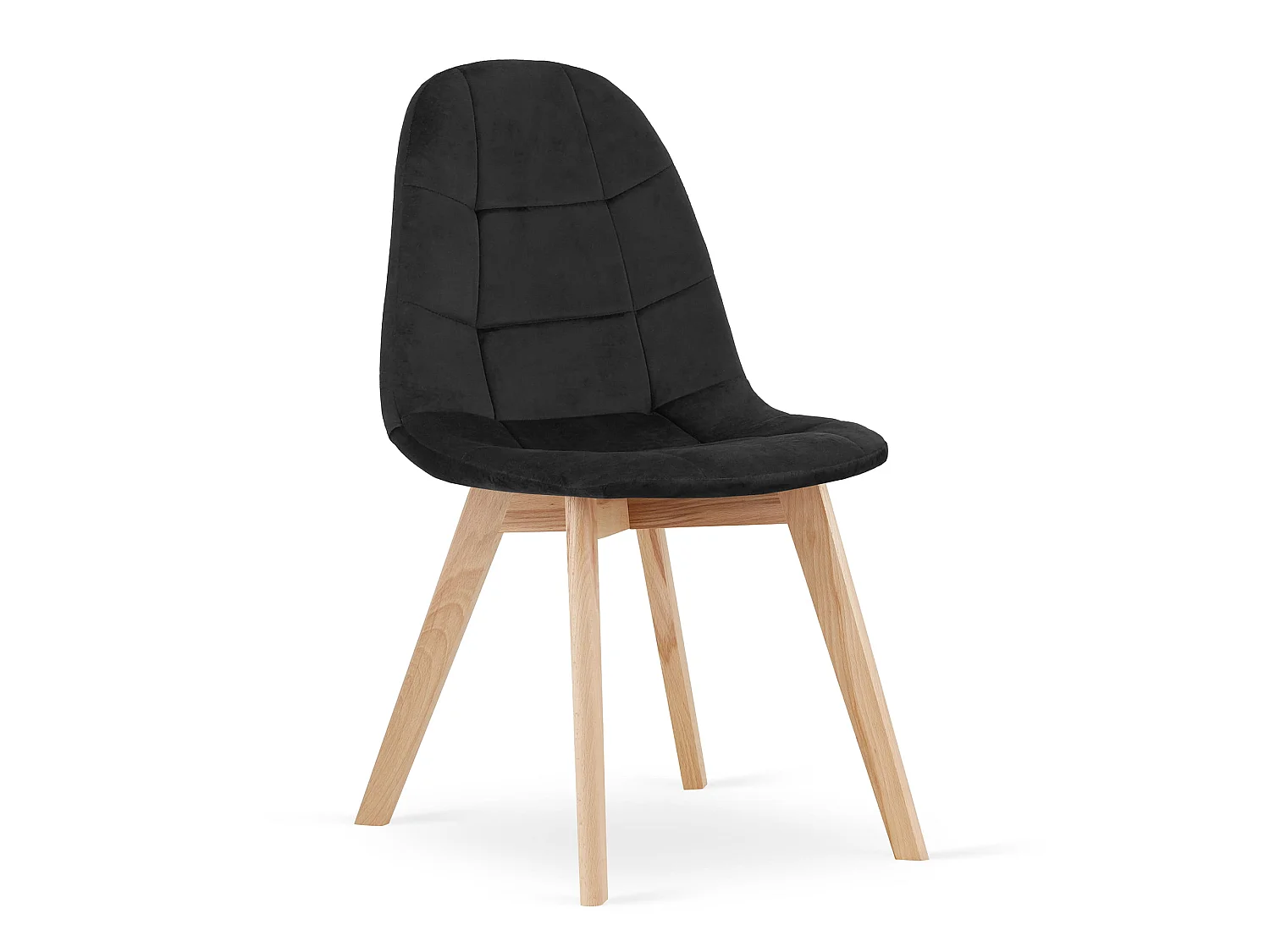 Valora NUUC CHAISES, velours noir, chaises ergonomiques pour salon (x2)