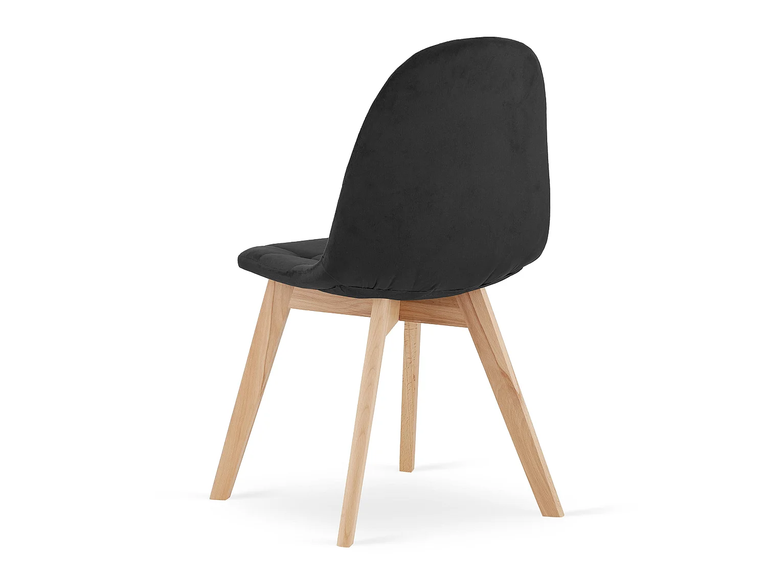 Valora NUUC CHAISES, velours noir, chaises ergonomiques pour salon (x2)