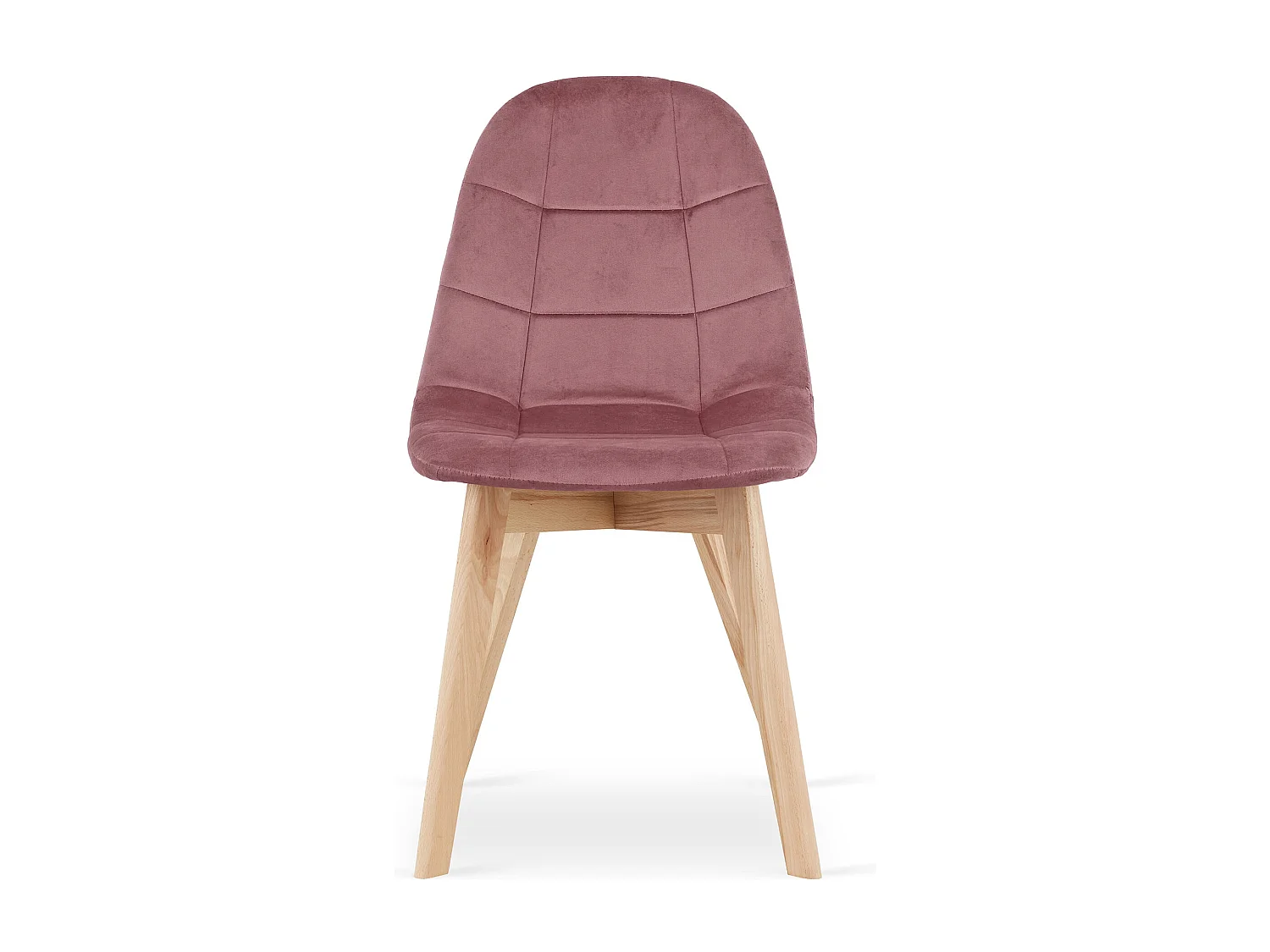 Chaise Valora NUUC en velours rose foncé, design ergonomique x3