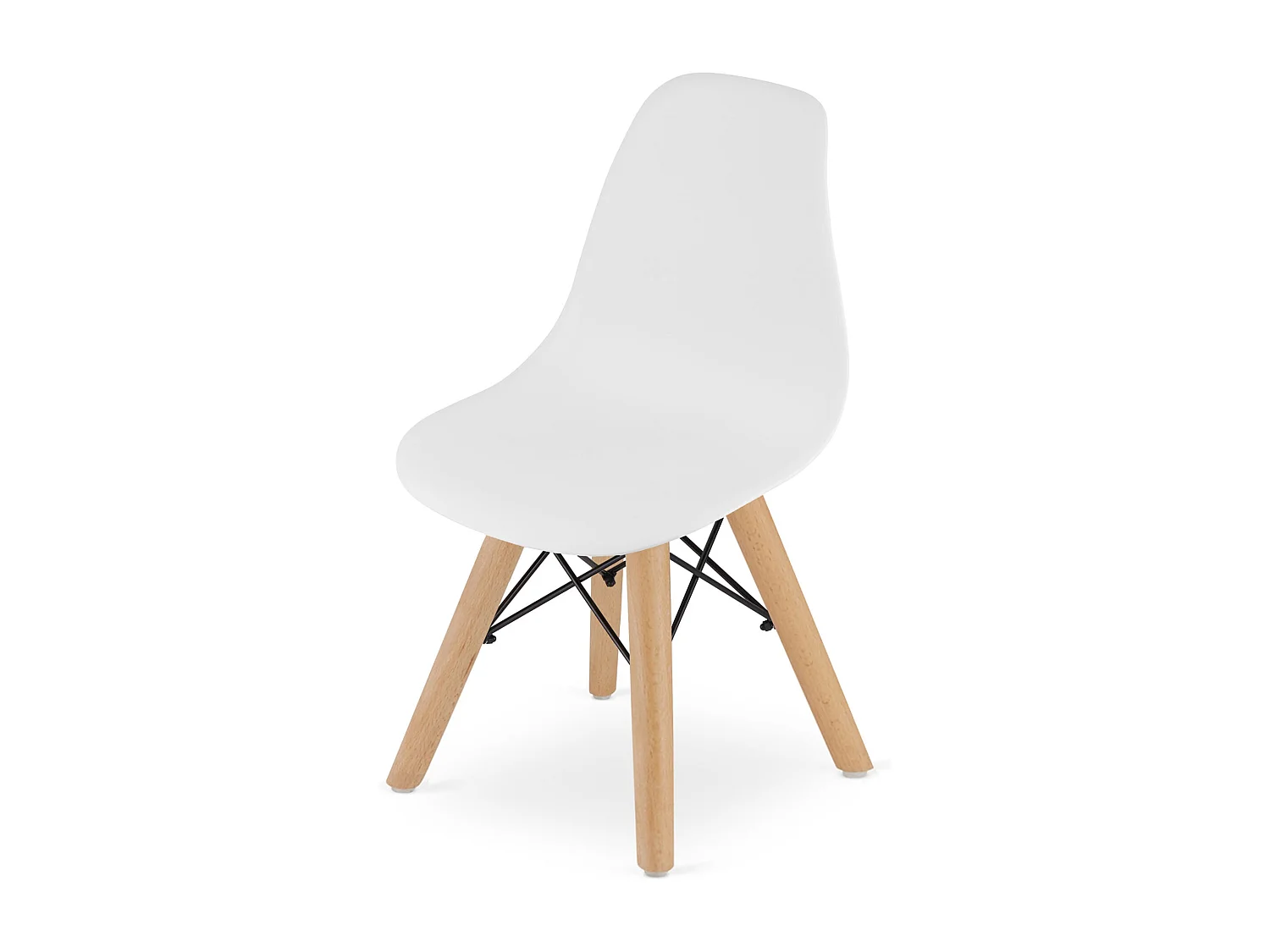 Valora ZUBI stoel ergonomische witte beukenhouten poten voor kinderen x4