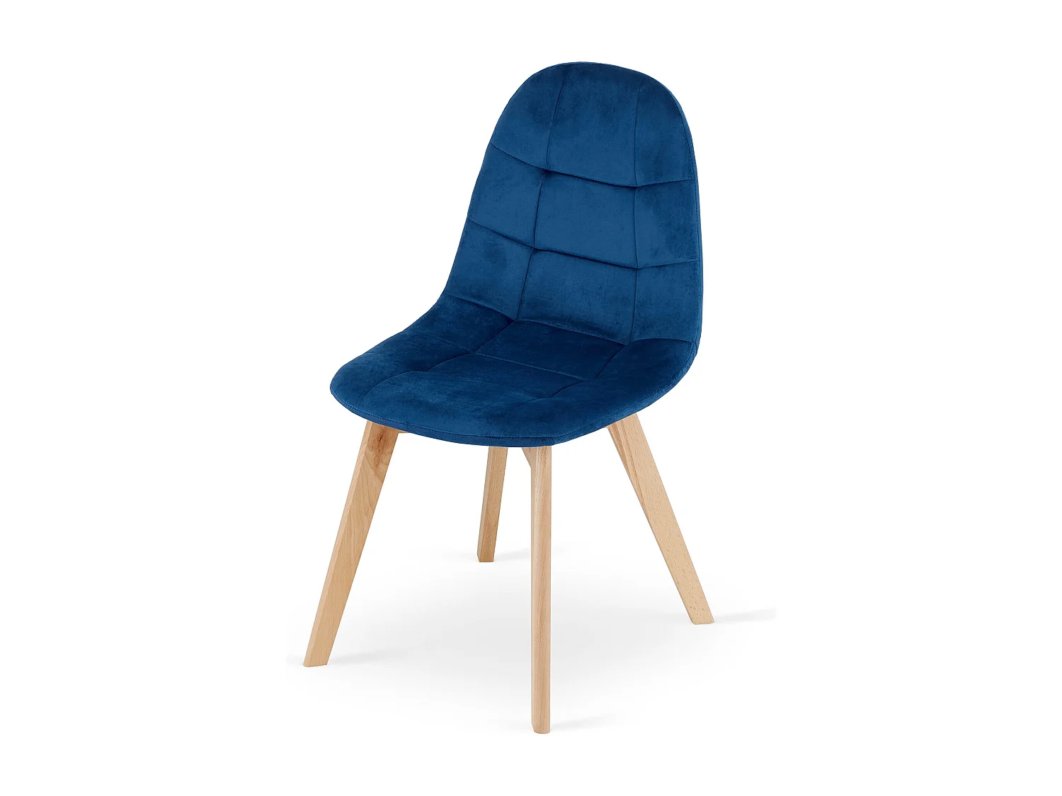 Fauteuil Valora NUUC, assise confortable en velours bleu marine pour salon