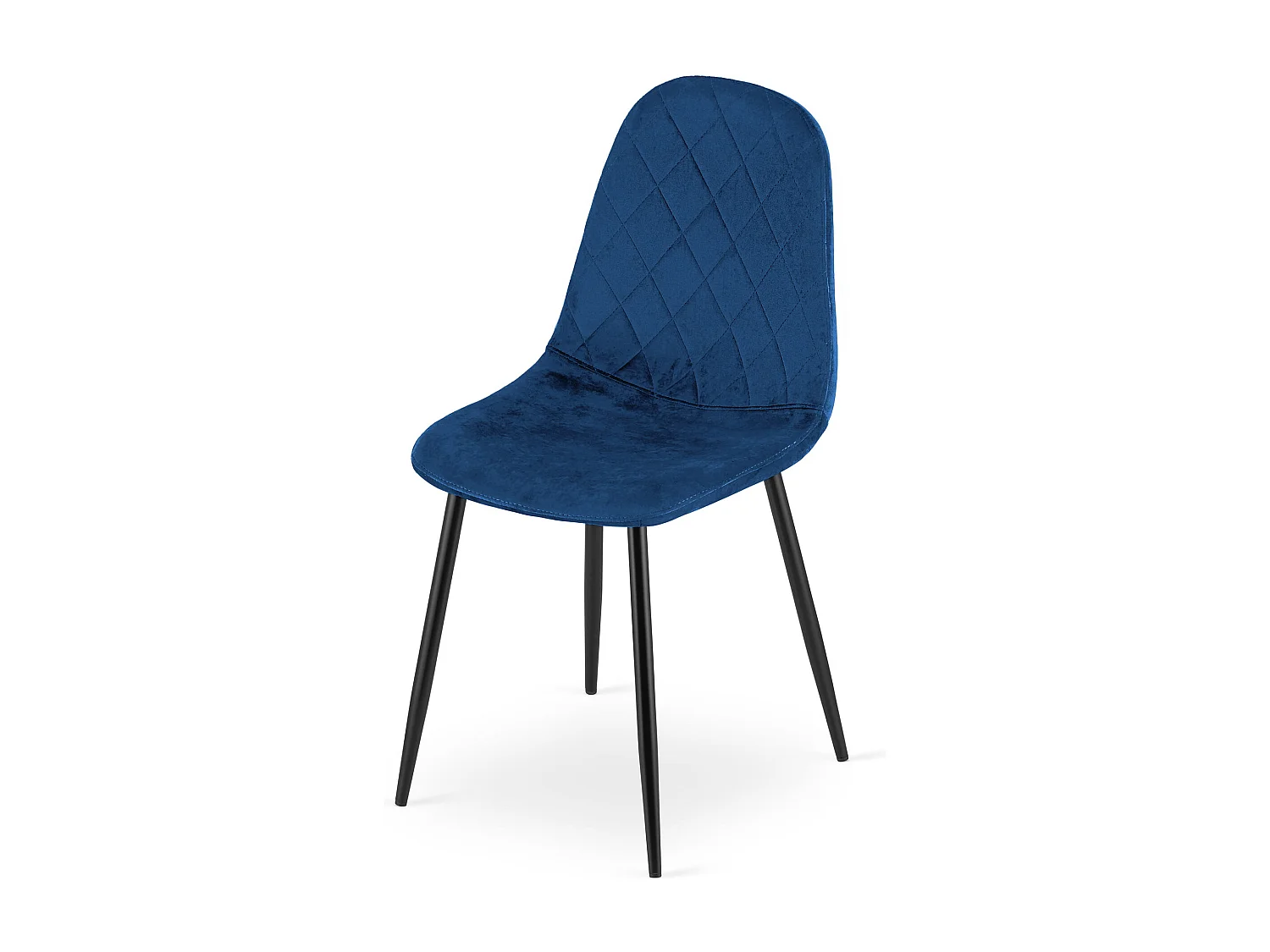 Valora DAPI CHAIR Sedie ergonomiche moderne in velluto blu navy x3