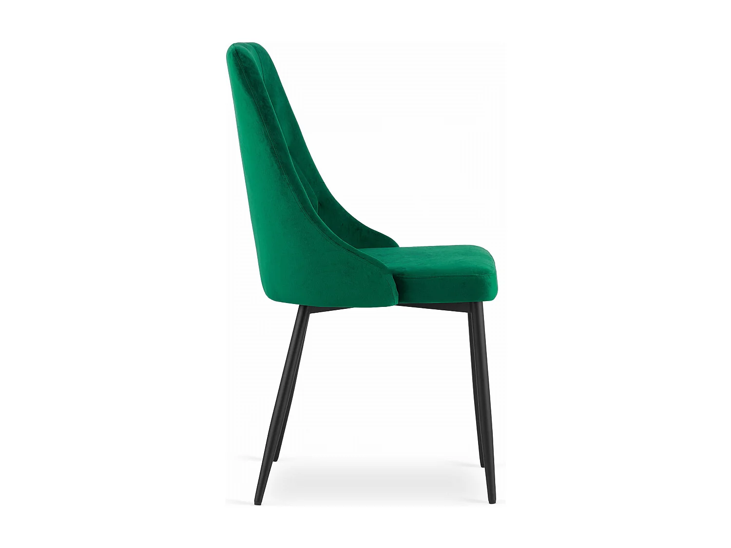 Fauteuil Valora IMOLA en velours vert foncé, design moderne pour salon