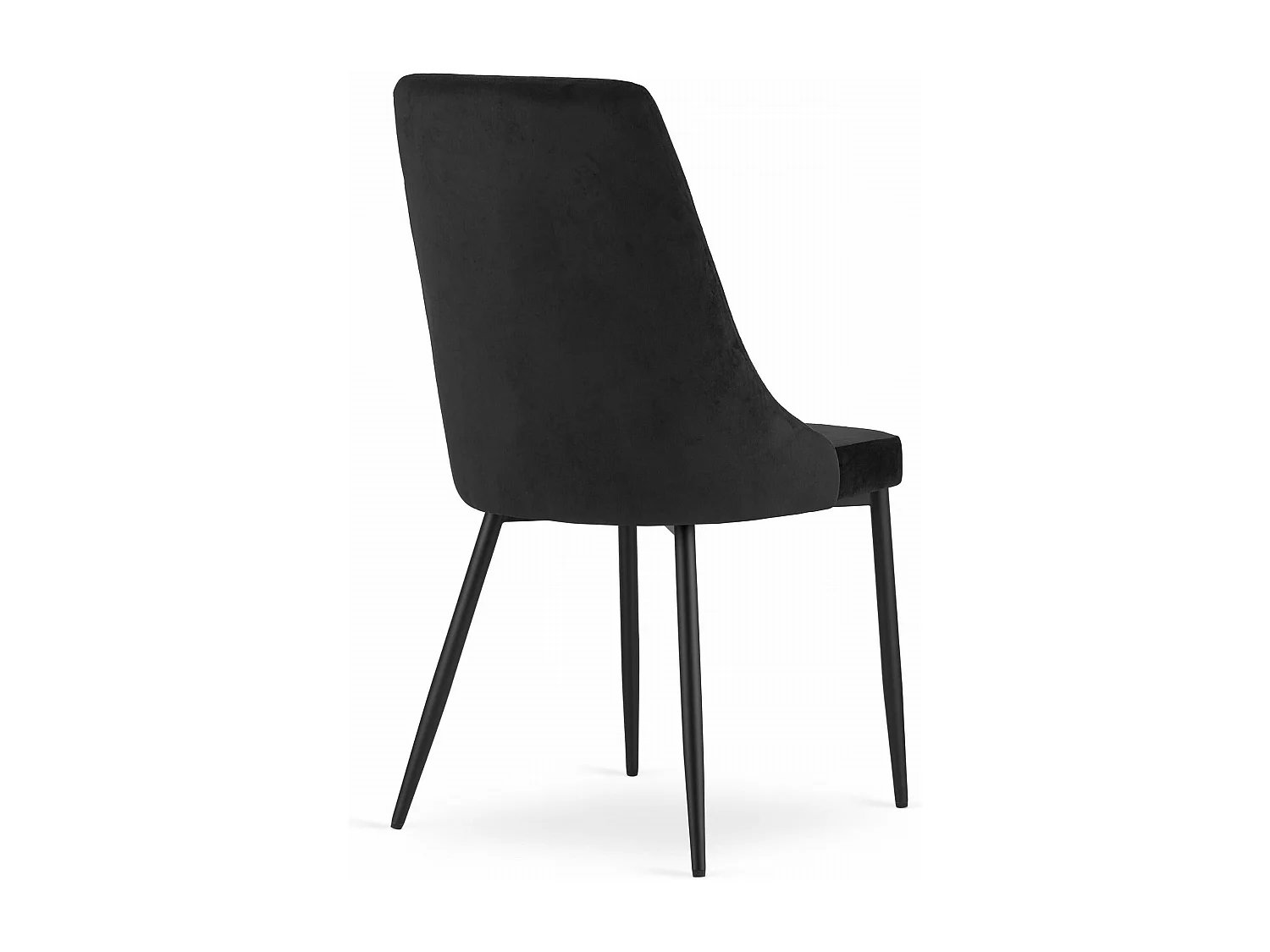 Fauteuil Valora IMOLA en velours noir, design moderne pour salon