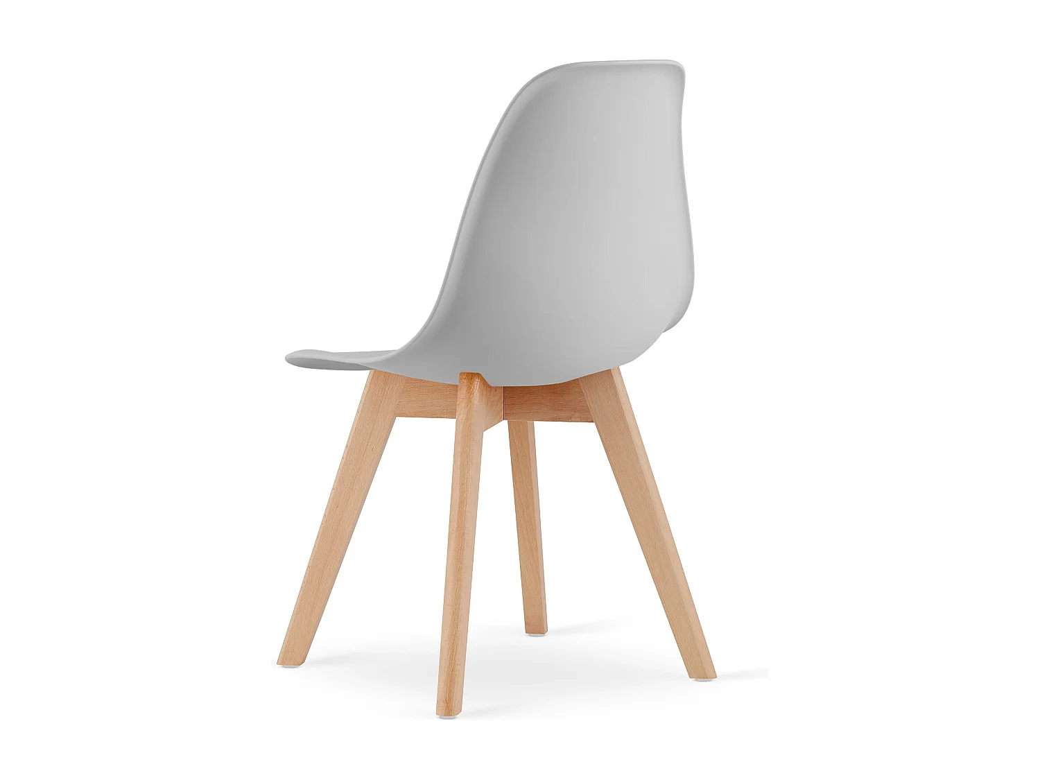 Valora KITO STOEL Ergonomische grijze houten eetkamer x4