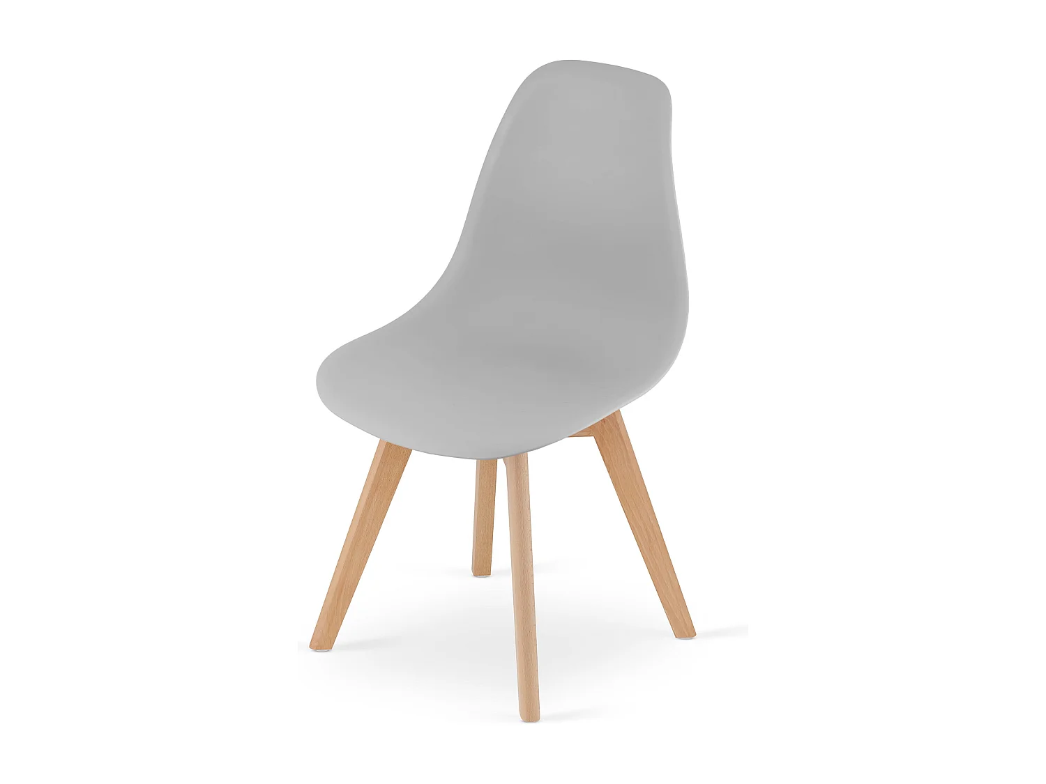 Valora KITO CHAISE Ergonomique en Bois Gris Salle à Manger x4