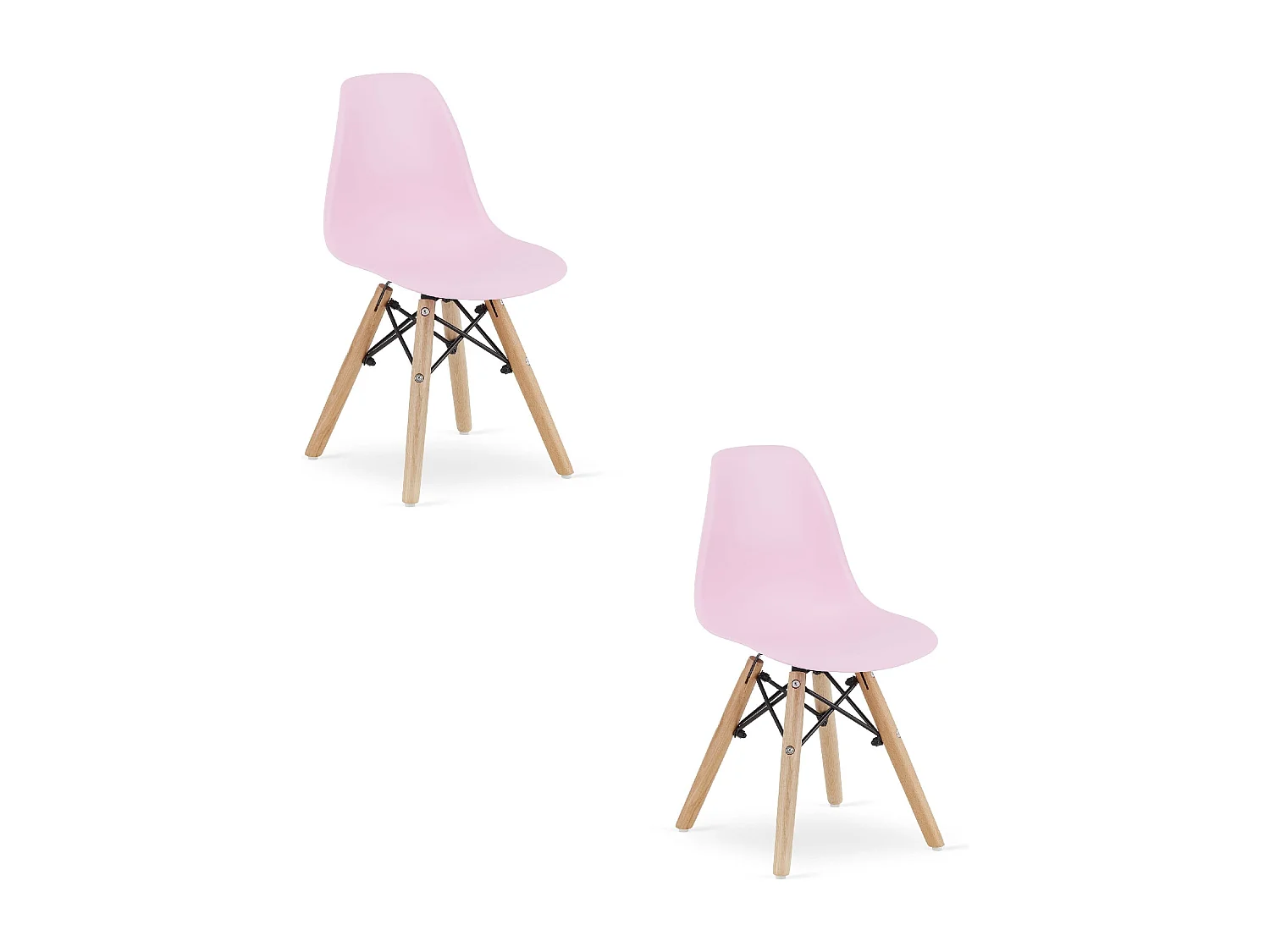 Valora ZUBI stoel ergonomisch roze voor kinderkamer x2