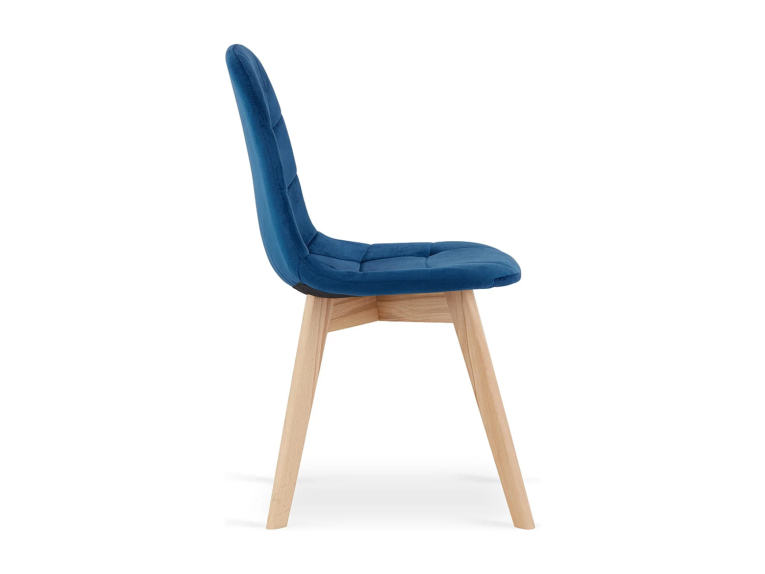 CHAISE Valora NUUC en Velours Bleu Marine Design Ergonomique x3
