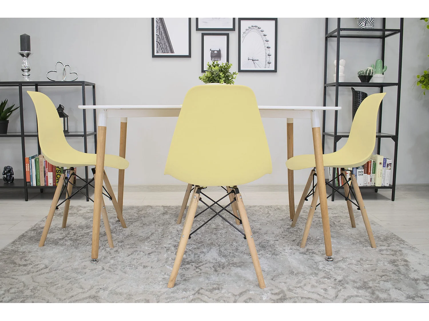 Sedia Valora OSAKA Crema Gambe Naturali per Soggiorno