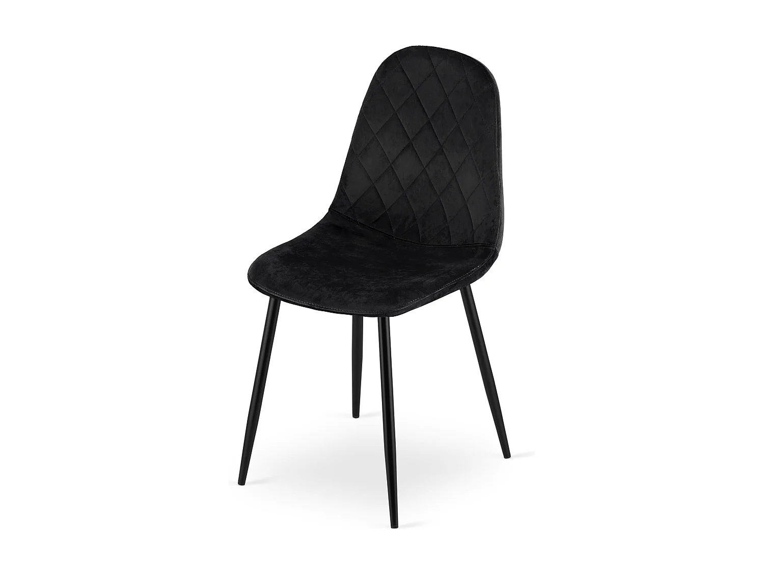 Valora DAPI CHAIR Sedie ergonomiche moderne in velluto nero x4