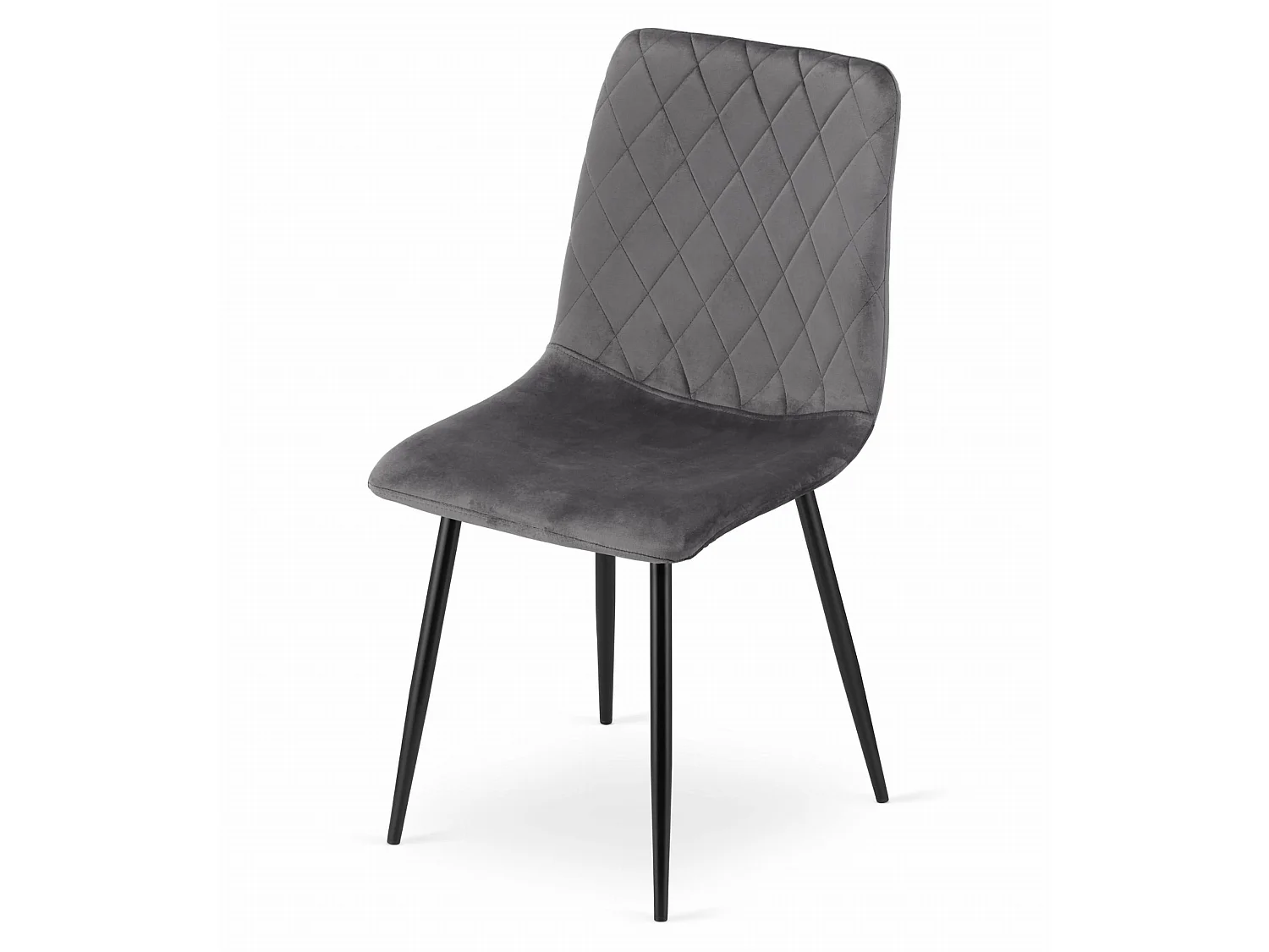 Valora TURIN stoel donkergrijs fluweel ergonomisch design x3