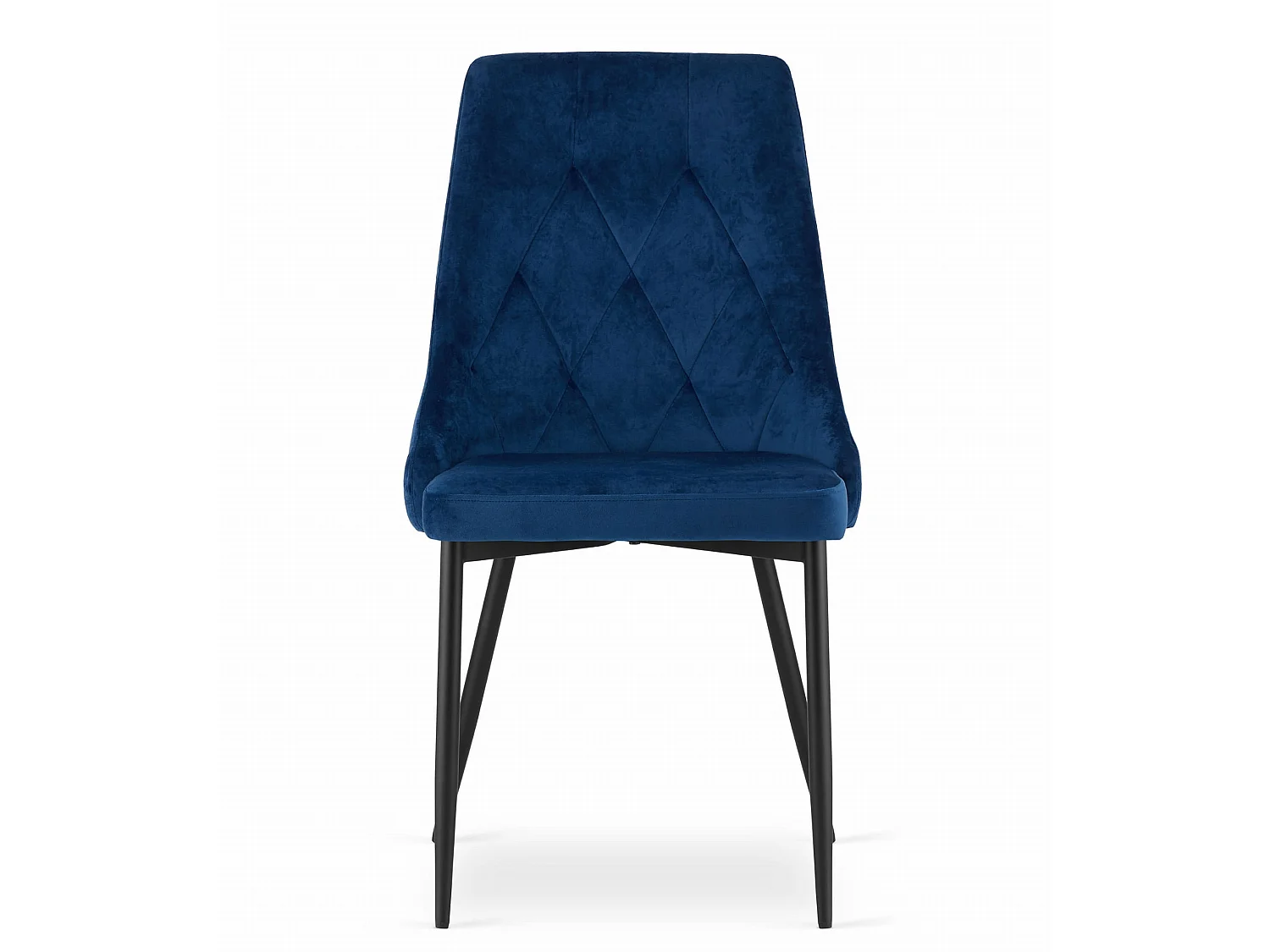 Valora IMOLA stoel, modern marineblauw fluweel voor de woonkamer, 2 stuks