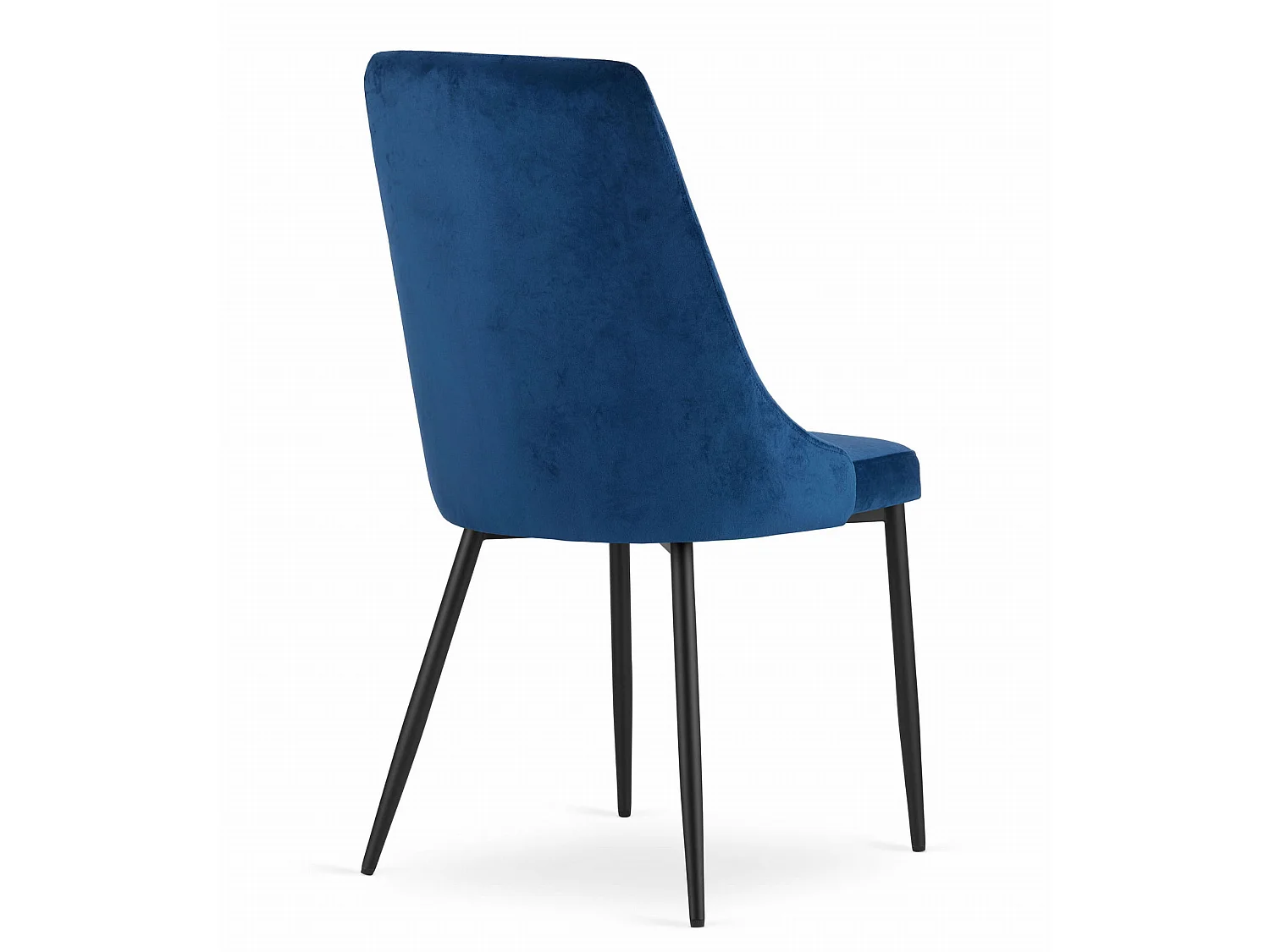 Valora IMOLA stoel, modern marineblauw fluweel voor de woonkamer, 2 stuks