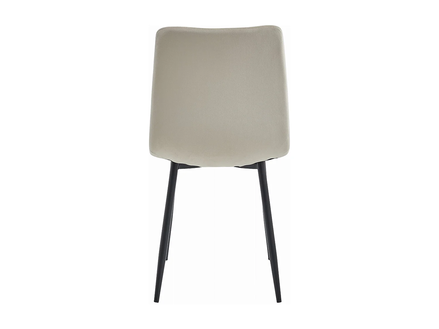 Valora TURIN Stuhl, beigefarbener Samt, ergonomisches Design, 3 Stück