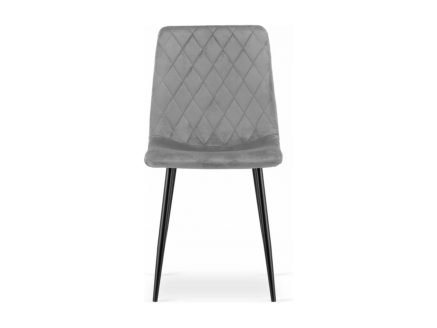 Valora TURIN Stuhl, hellgrauer Samt, ergonomisches Design, 3 Stück