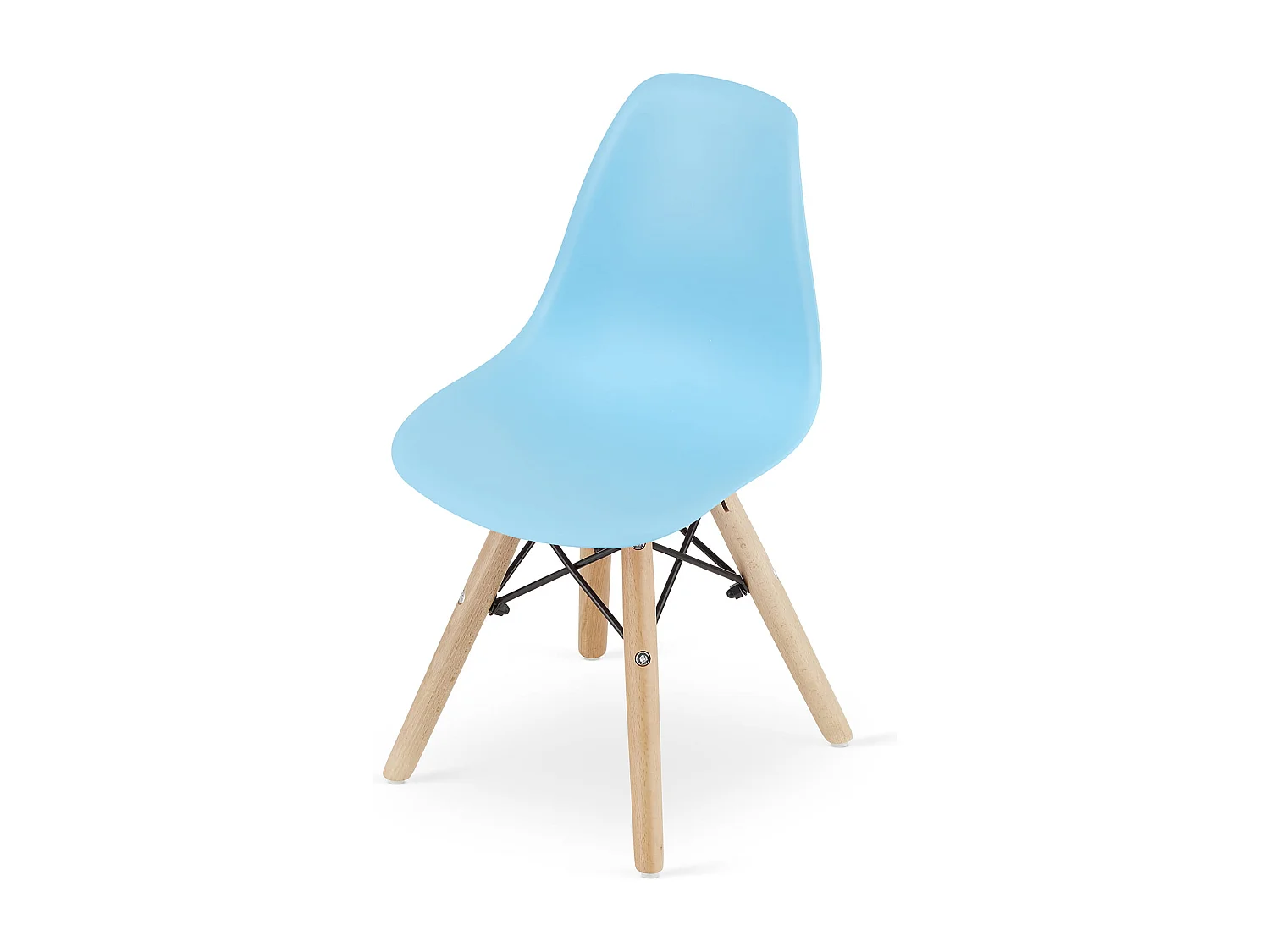 Valora ZUBI Chaise Ergonomique Pieds en Bois Bleus pour Enfants x2