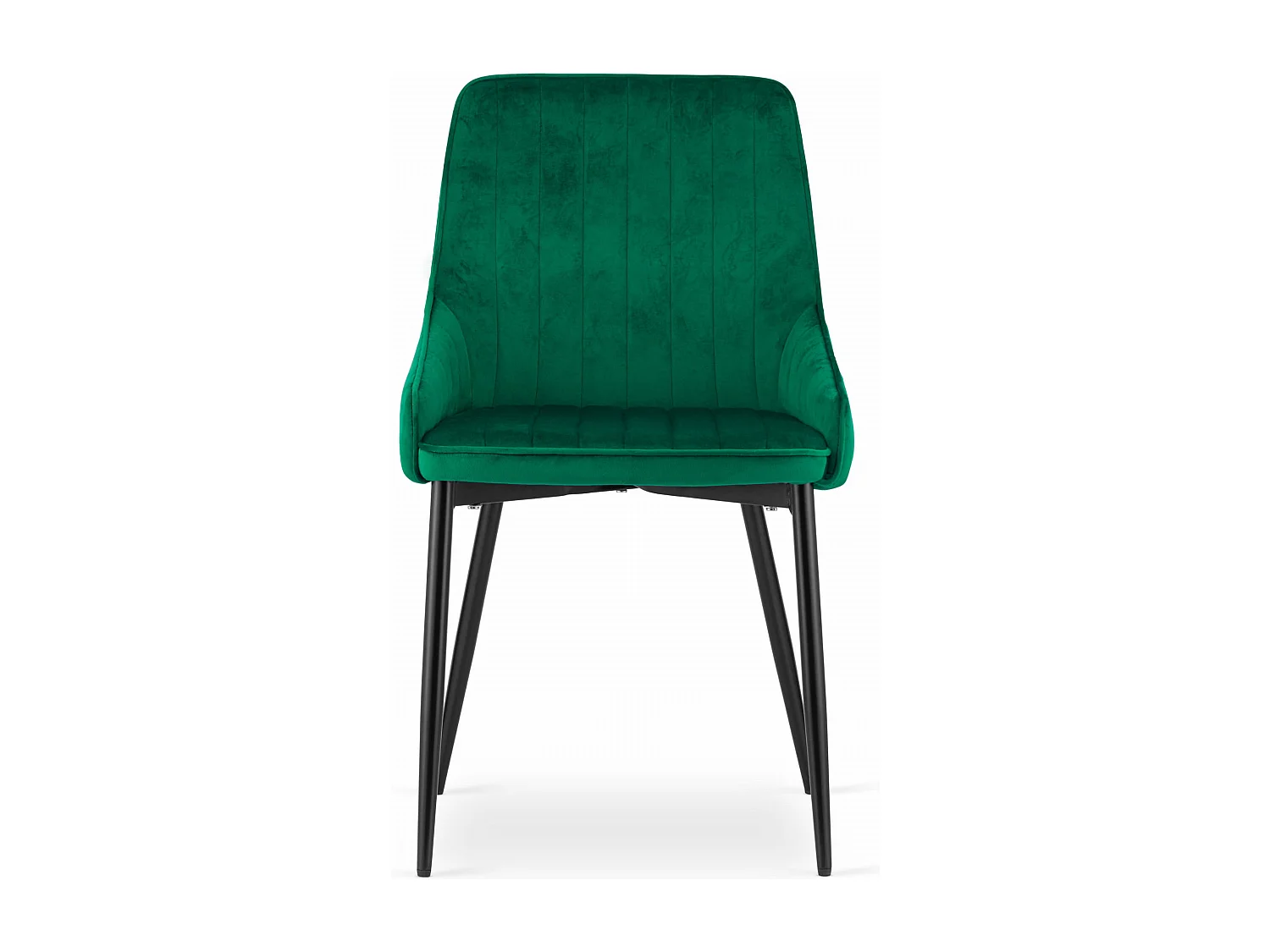 Sedia Valora MONZA in velluto verde, design ergonomico x2
