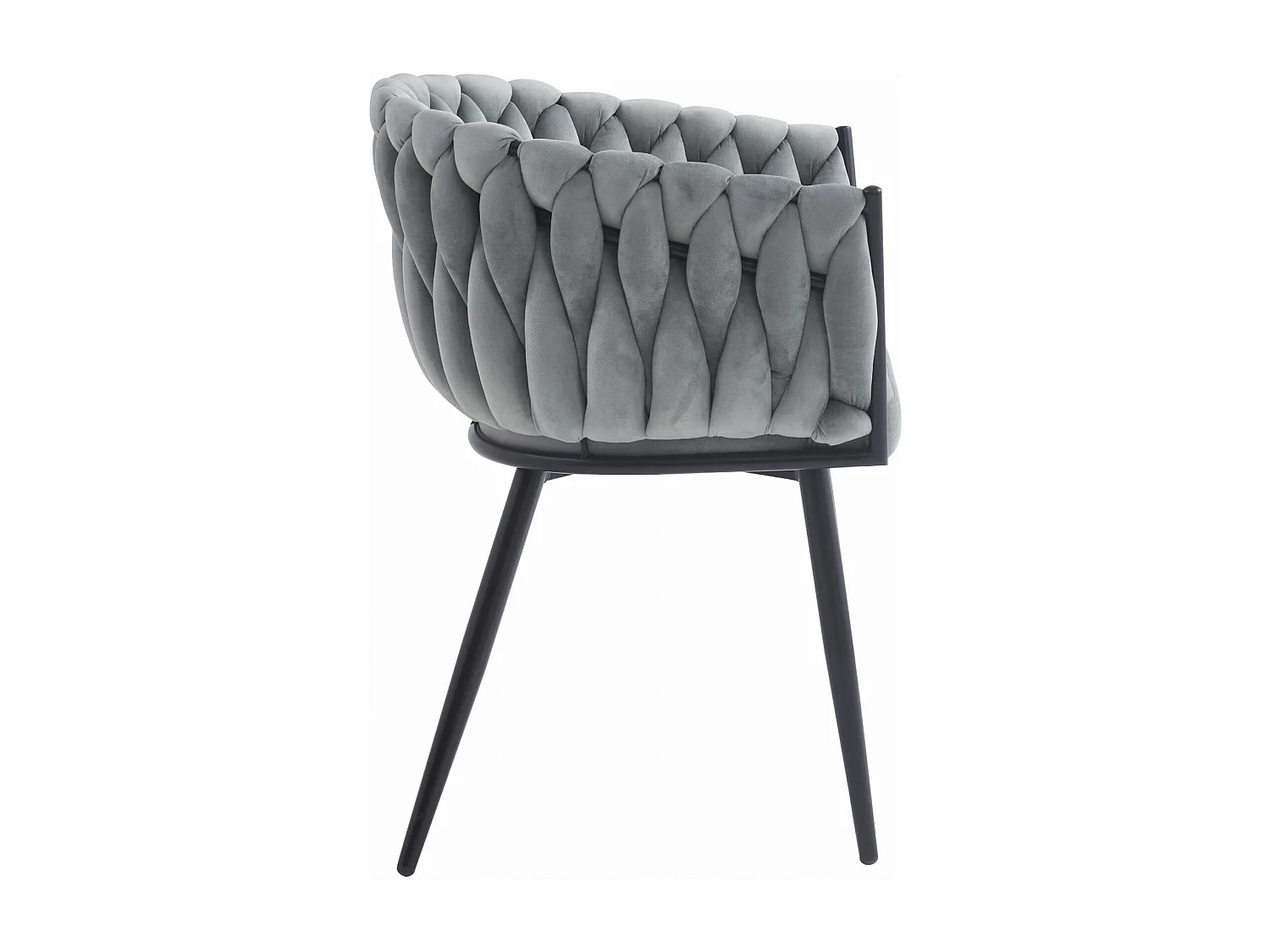 Valora MAYAN CHAIR Hellgrauer Samtbezug x2