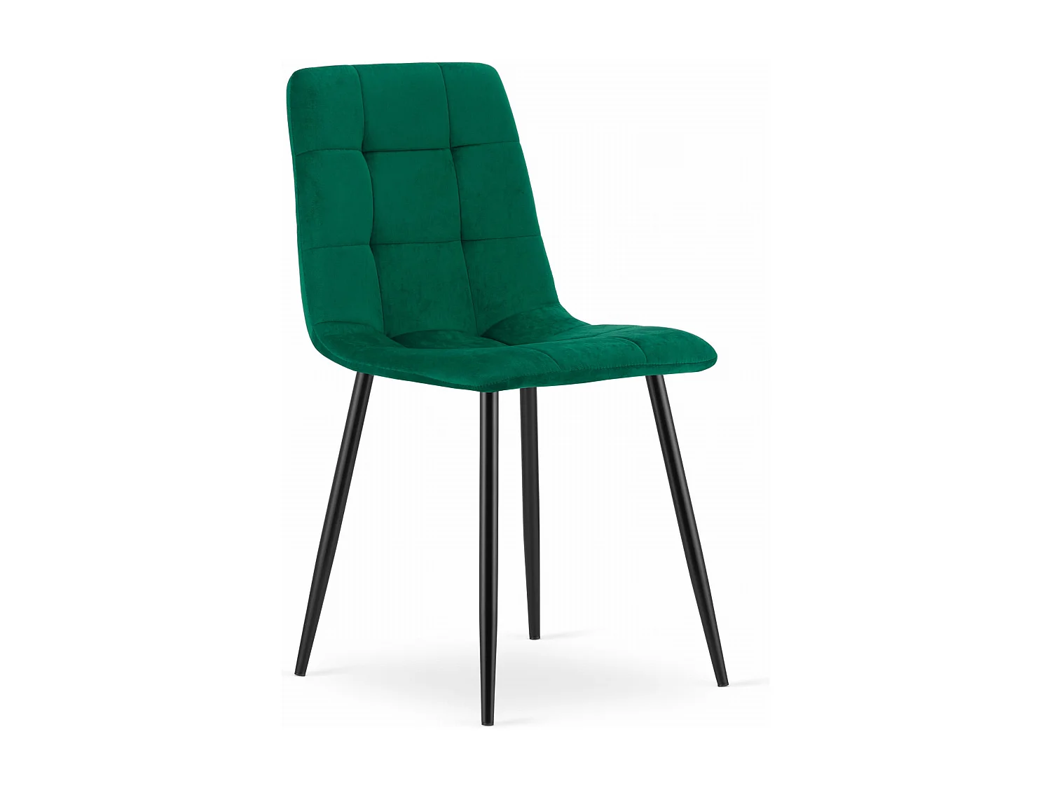 Sedia Valora PYRA in velluto verde scuro, design moderno x3