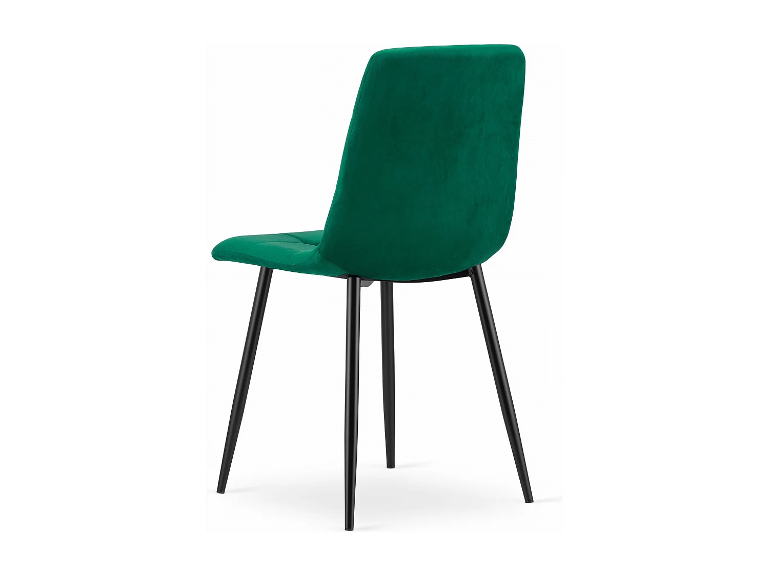 Sedia Valora PYRA in velluto verde scuro, design moderno x3