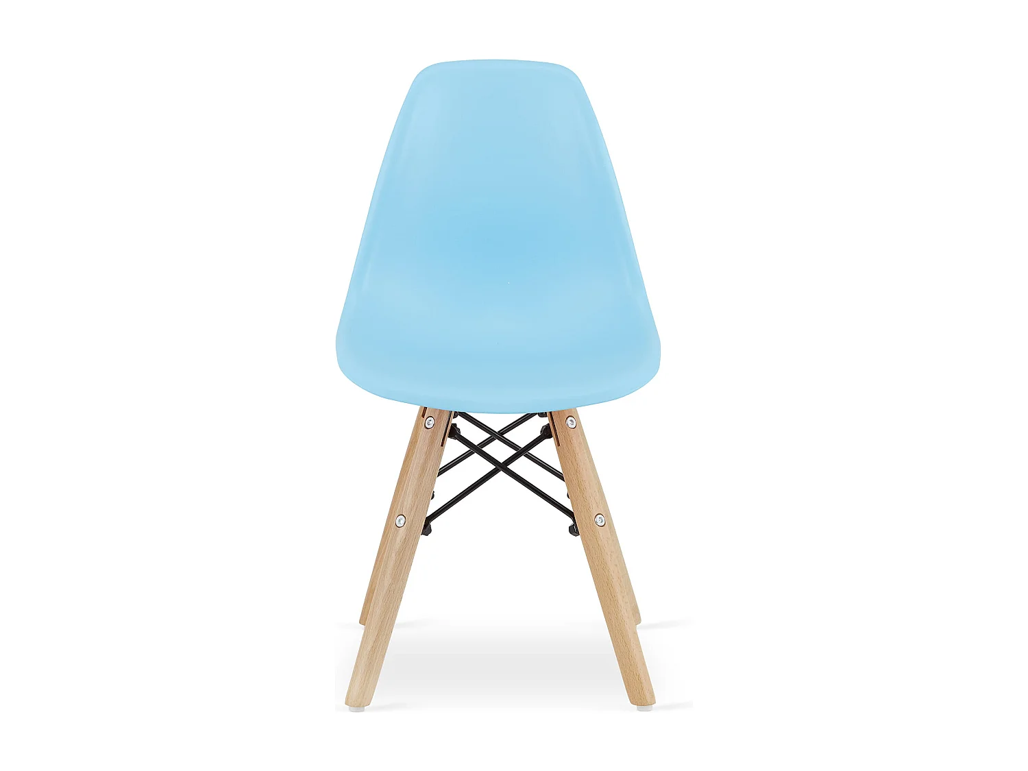 Chaise Valora ZUBI ergonomique bleue en polypropylène x4