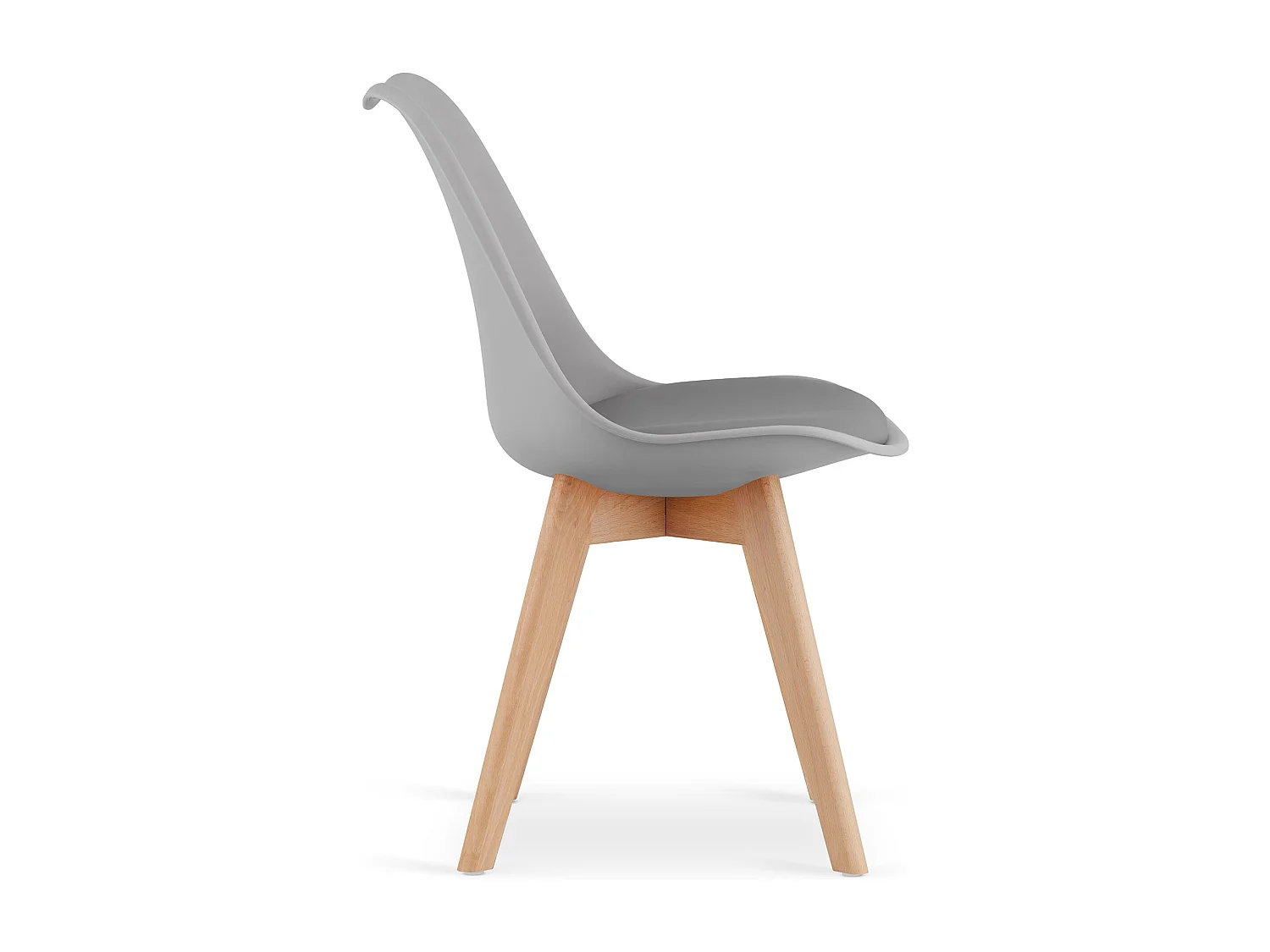 Chaise Valora RIKX grise, design ergonomique pour salon x3