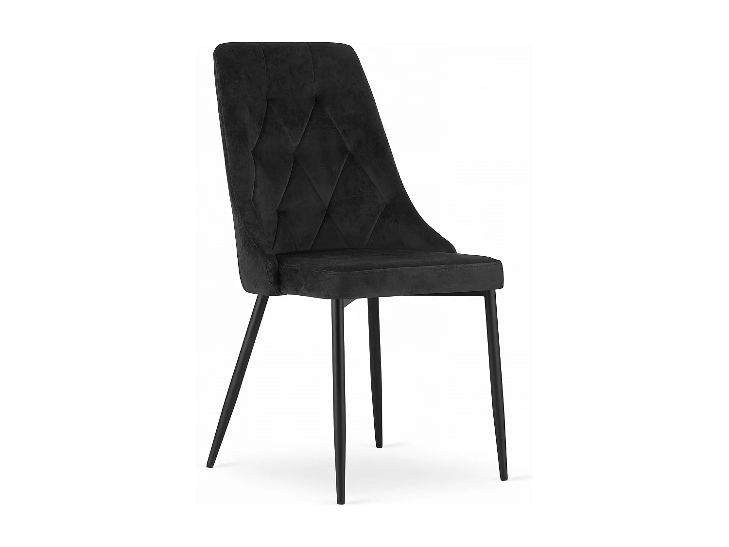 Fauteuil Valora IMOLA en velours noir, design moderne pour salon x4