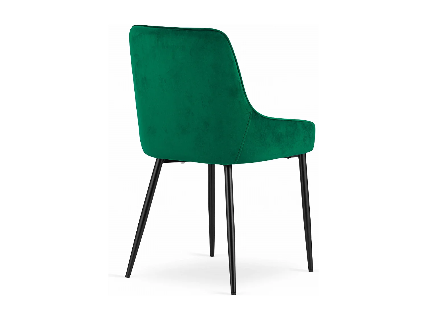 Sedia Valora MONZA in velluto verde dal design ergonomico per il soggiorno