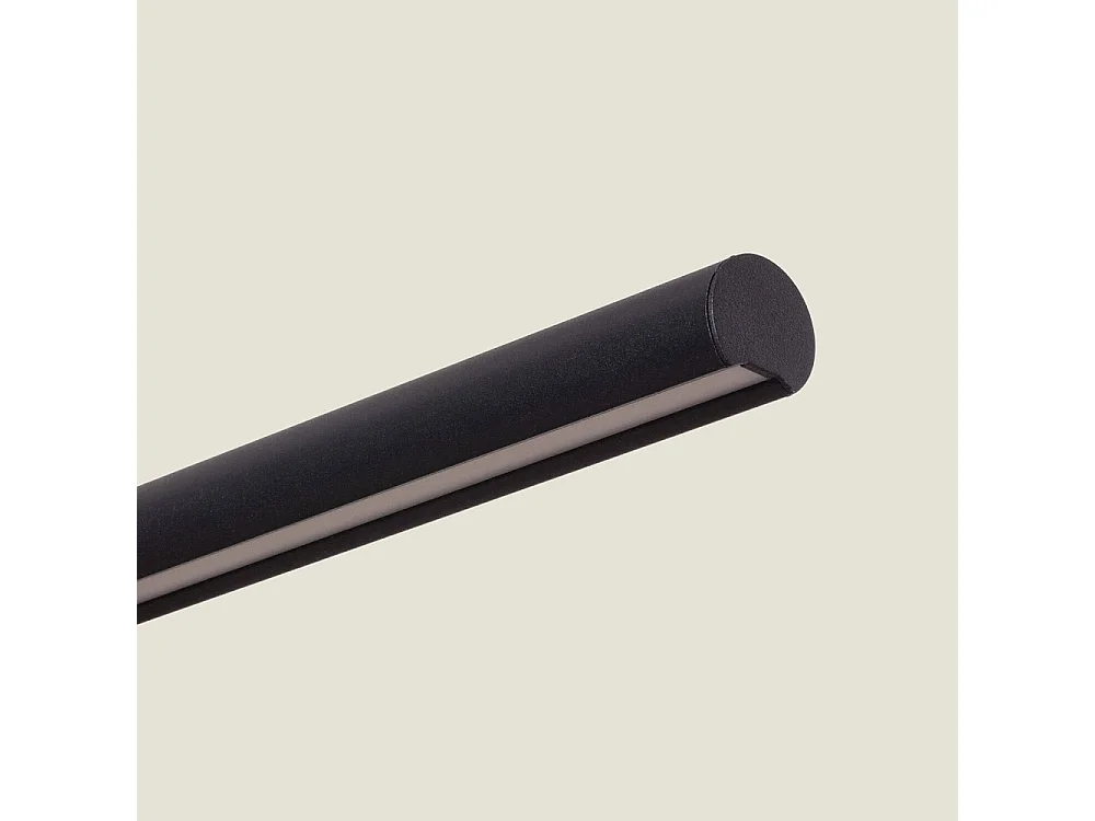 Lumae - Suspension linéaire en aluminium L120cm - Noir