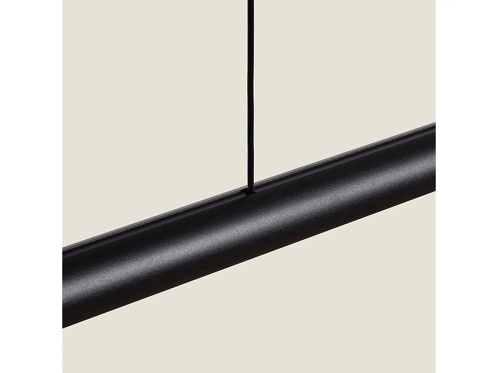 Lumae - Suspension linéaire en aluminium L120cm - Noir