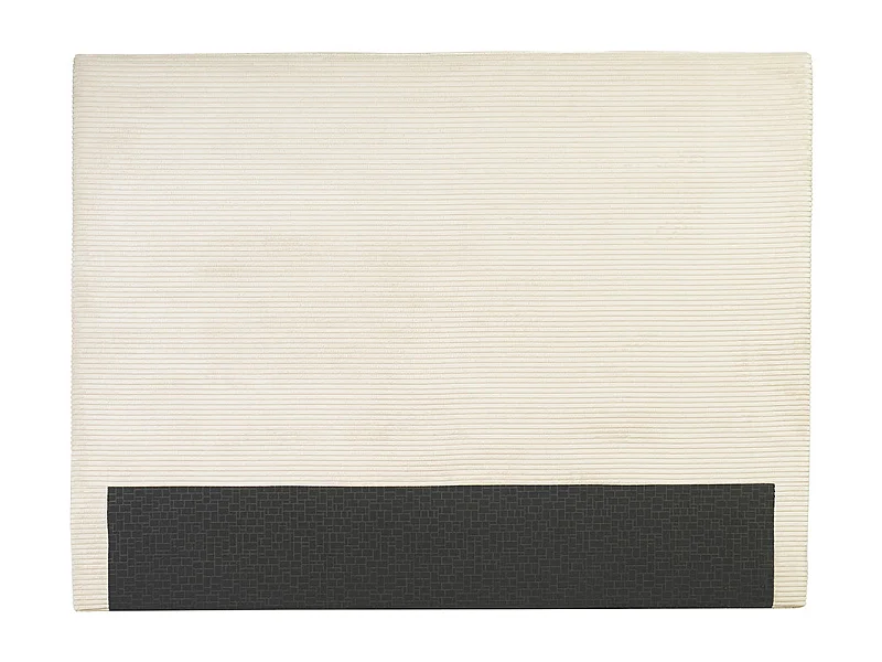 Tête de lit en tissu velours côtelé beige L160 cm YOLANDA