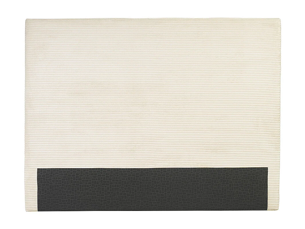 Tête de lit en tissu velours côtelé beige L160 cm YOLANDA