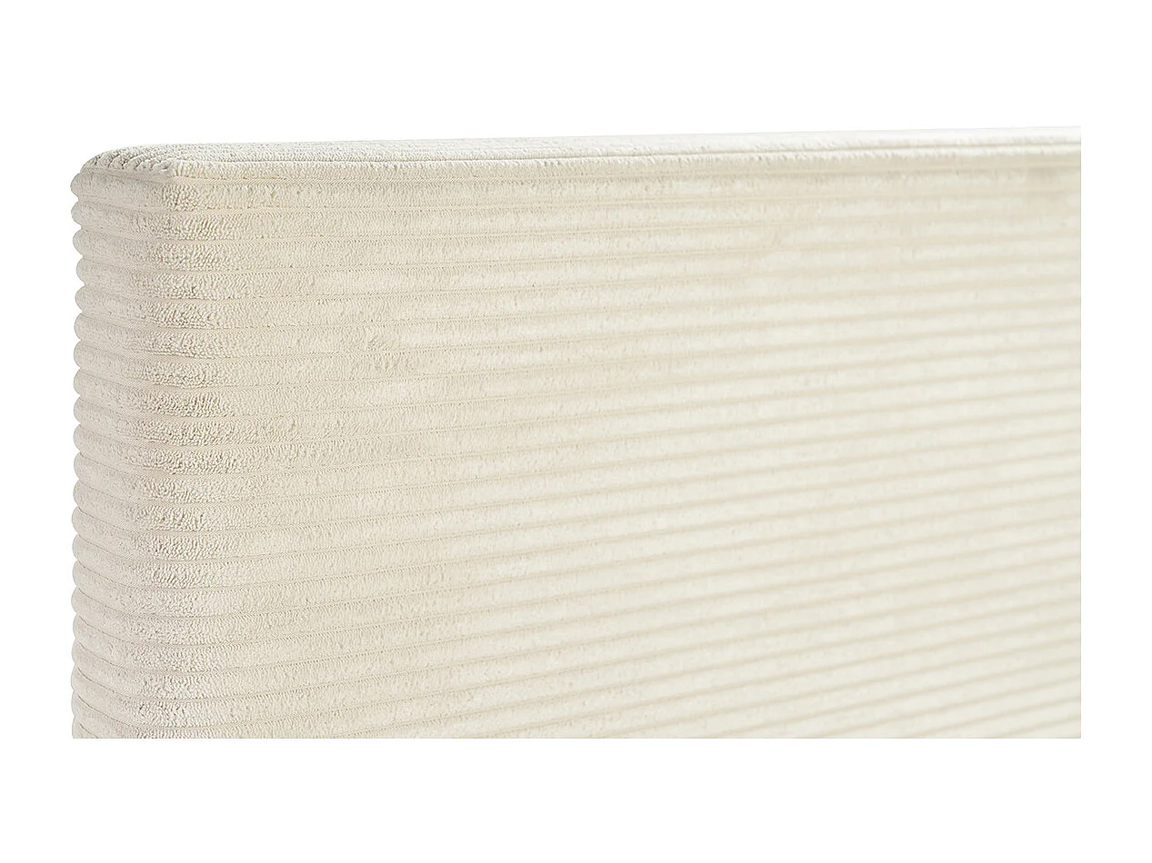 Tête de lit en tissu velours côtelé beige L160 cm YOLANDA