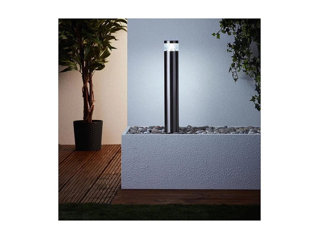 Potelet extérieur AVON - BRILLIANT - acier special/plastique LED 1x4W - gris