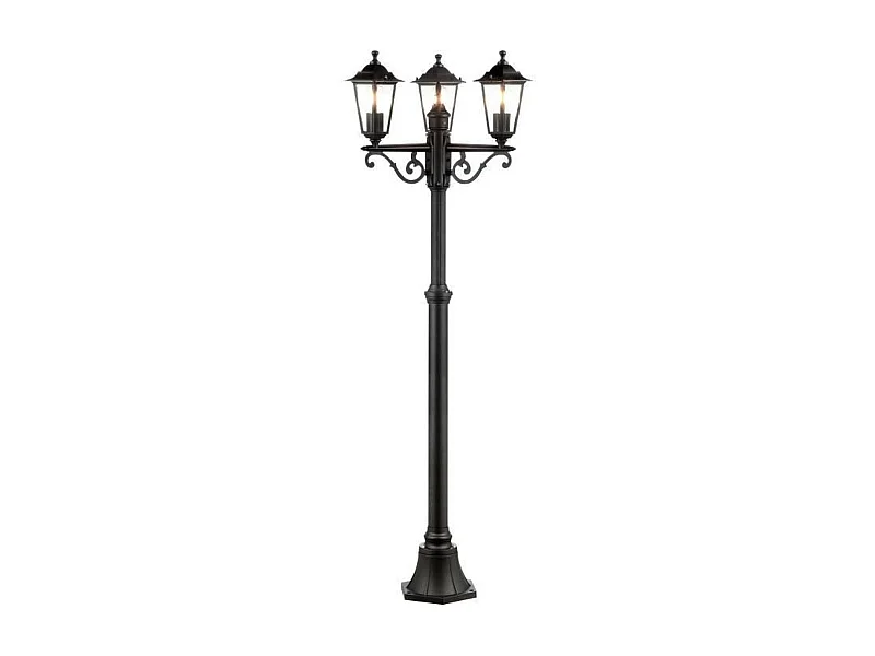 Elegante Schwarze Brilliant Laterne 82x31x27 cm ohne LED für Innen- und Außendekoration